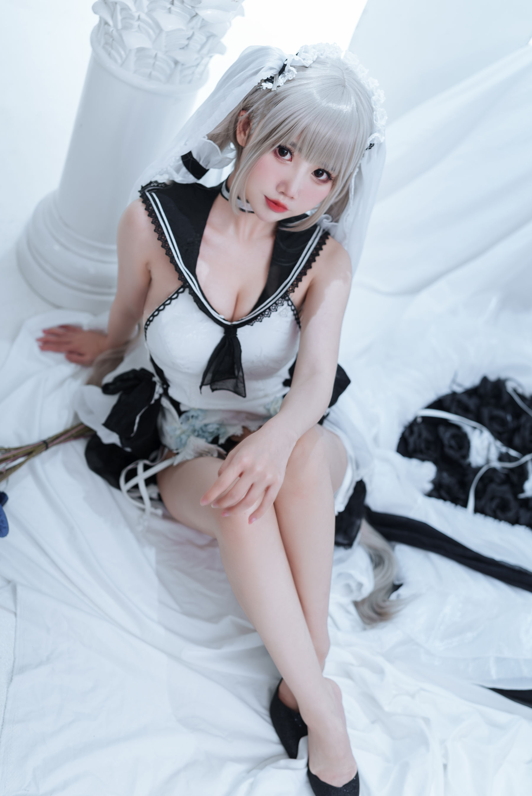 [福利COS] 可爱人气Coser面饼仙儿 - 可畏婚纱