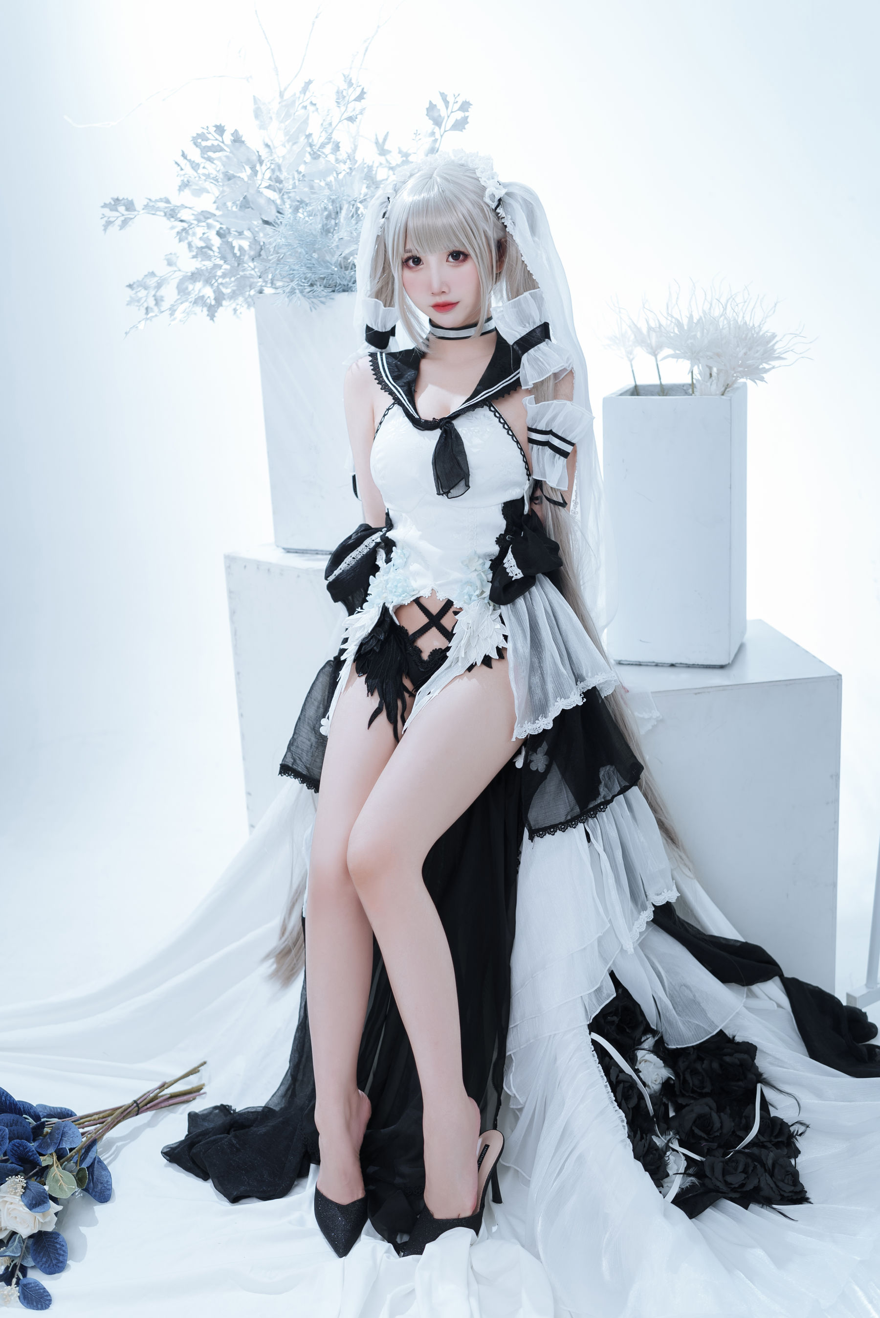 [福利COS] 可爱人气Coser面饼仙儿 - 可畏婚纱