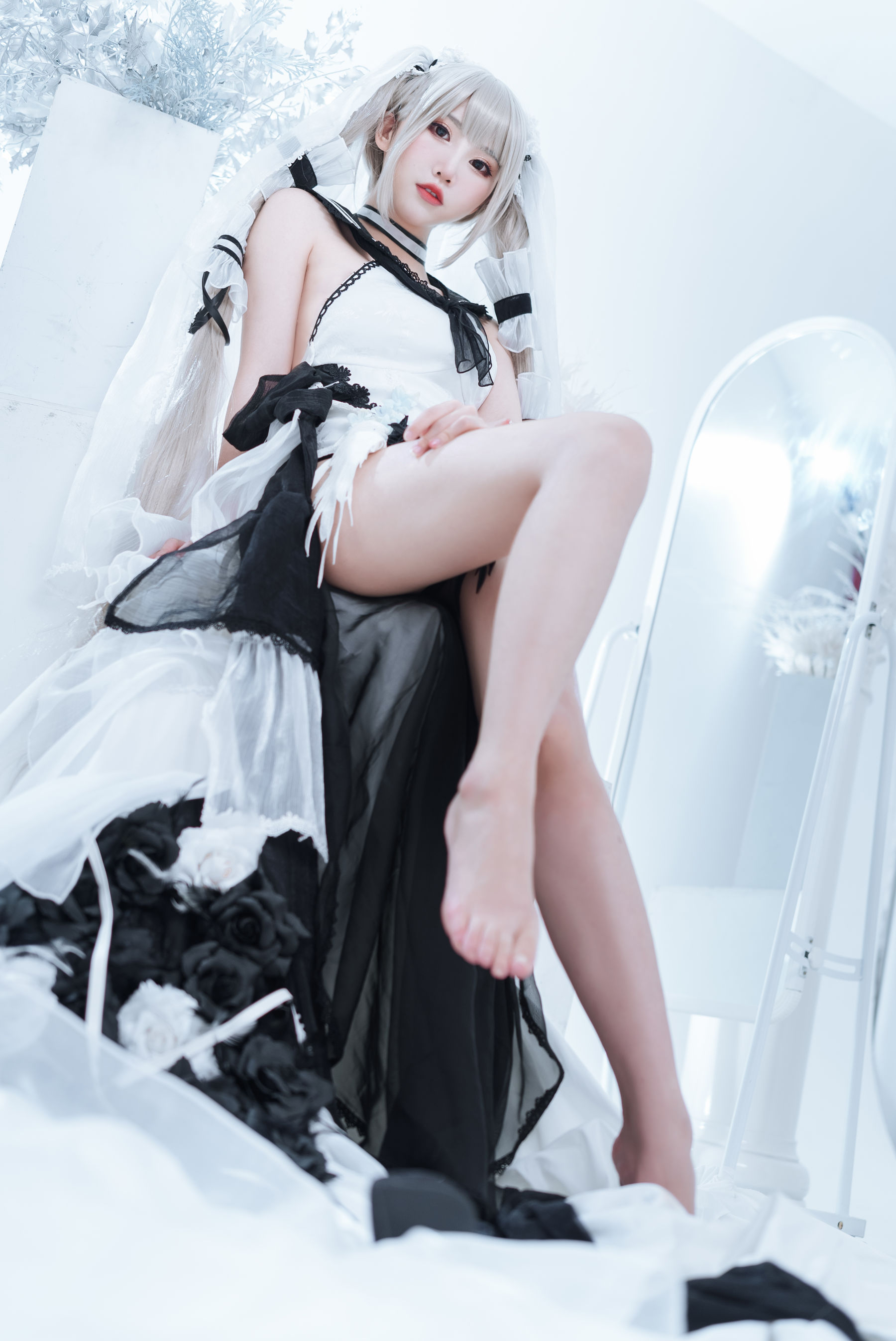 [福利COS] 可爱人气Coser面饼仙儿 - 可畏婚纱