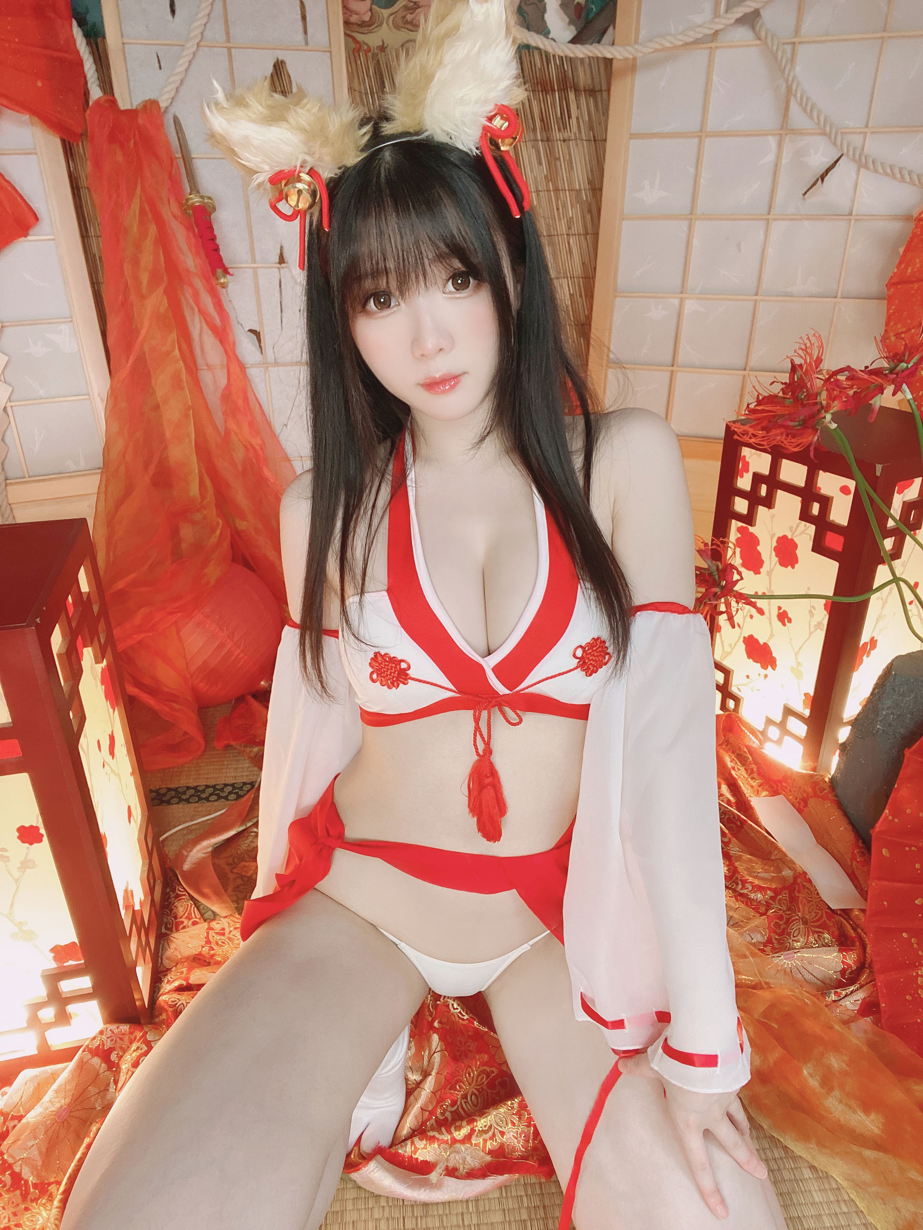 [福利COS] 微博妹纸霜月shimo - きつね巫女さん