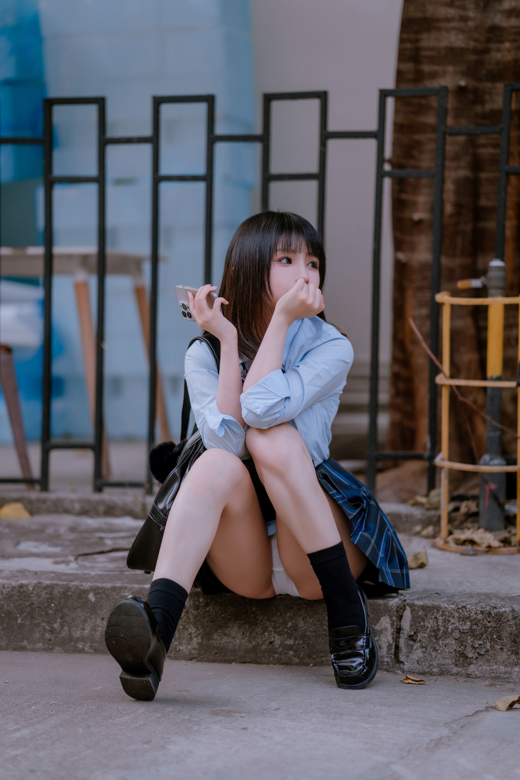 [福利COS] 桜井宁宁 - JK之居家