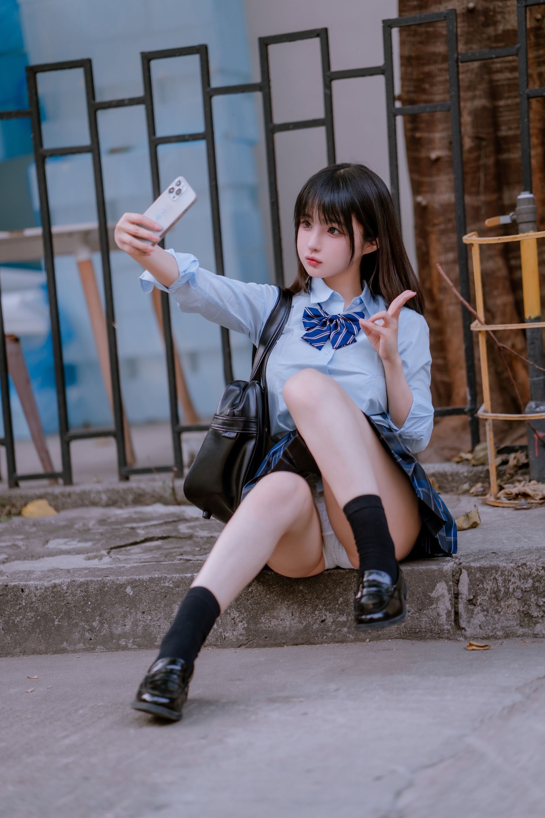 [福利COS] 桜井宁宁 - JK之居家