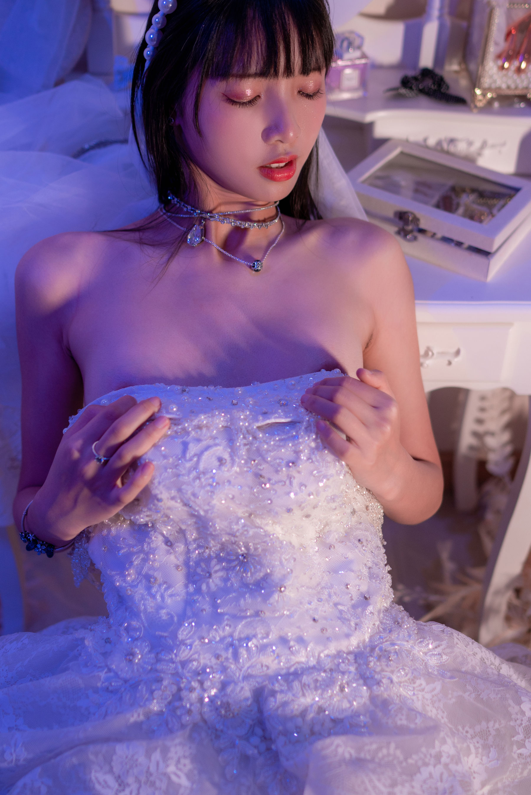 [福利COS] 清纯妹子西瓜 - 花嫁