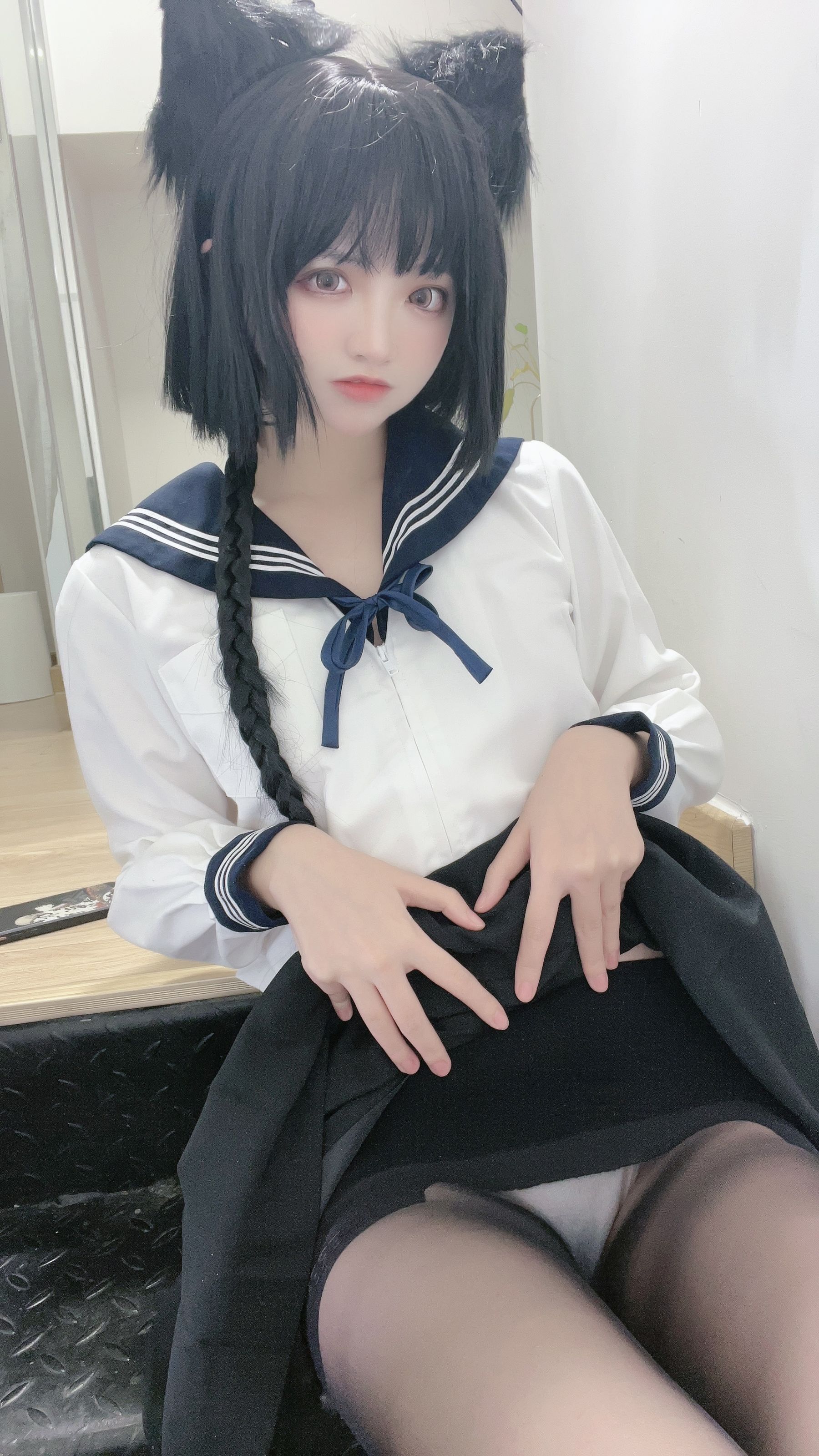 [福利COS] 疯猫ss - 制服少女