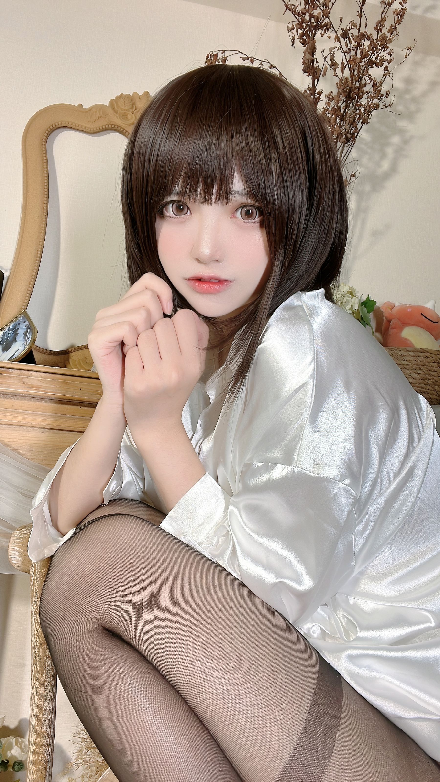 [福利COS] 疯猫ss - 白衬衫少女