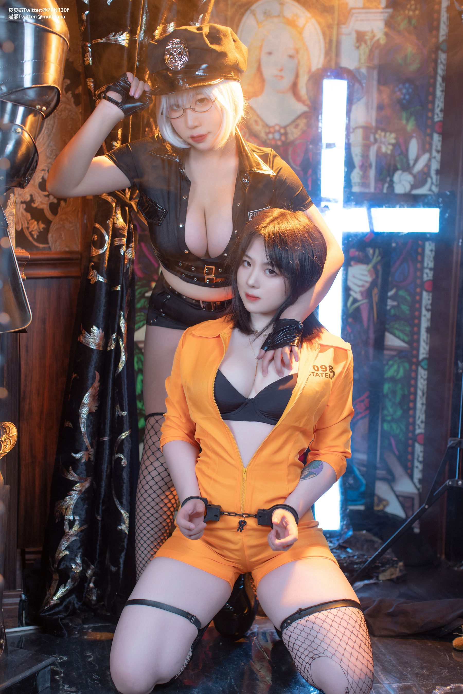 [福利COS] 皮皮奶可可爱了啦&喵零 - 匪警