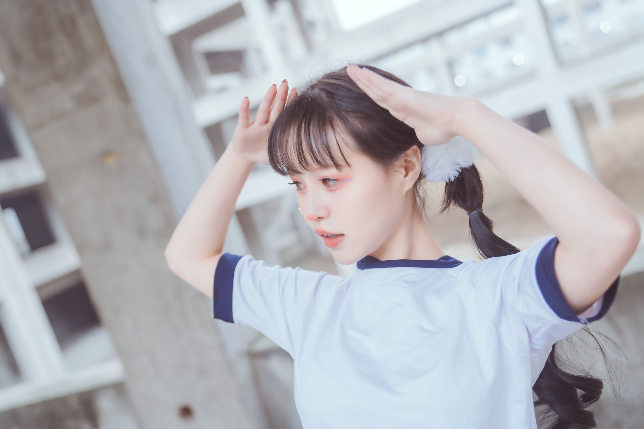 [福利COS] 美少女晕崽 - 工地日记