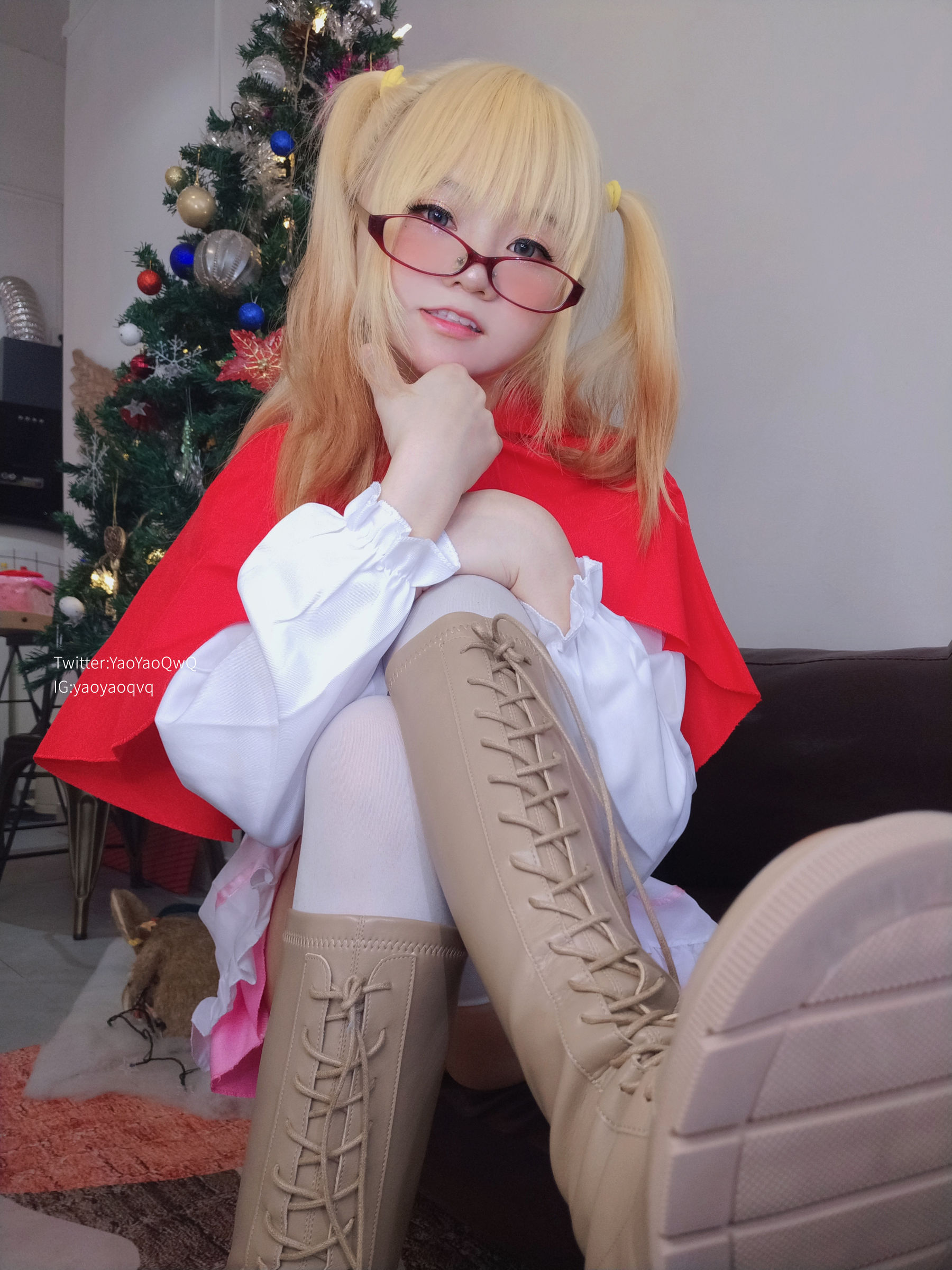 [福利COS] 萌妹子Coser摇摇乐yoyo fantia 12月会员合集 女仆系列