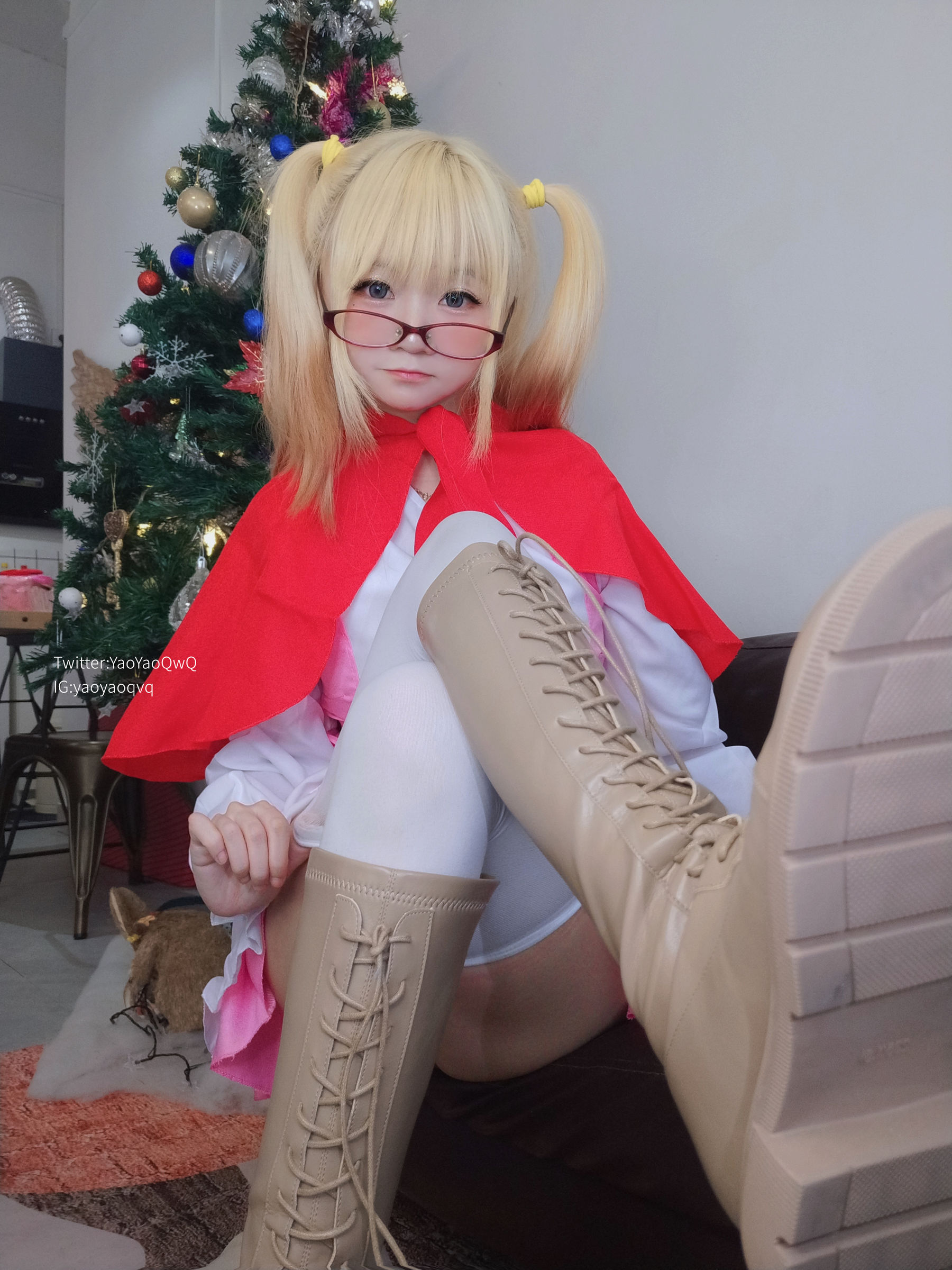 [福利COS] 萌妹子Coser摇摇乐yoyo fantia 12月会员合集 女仆系列