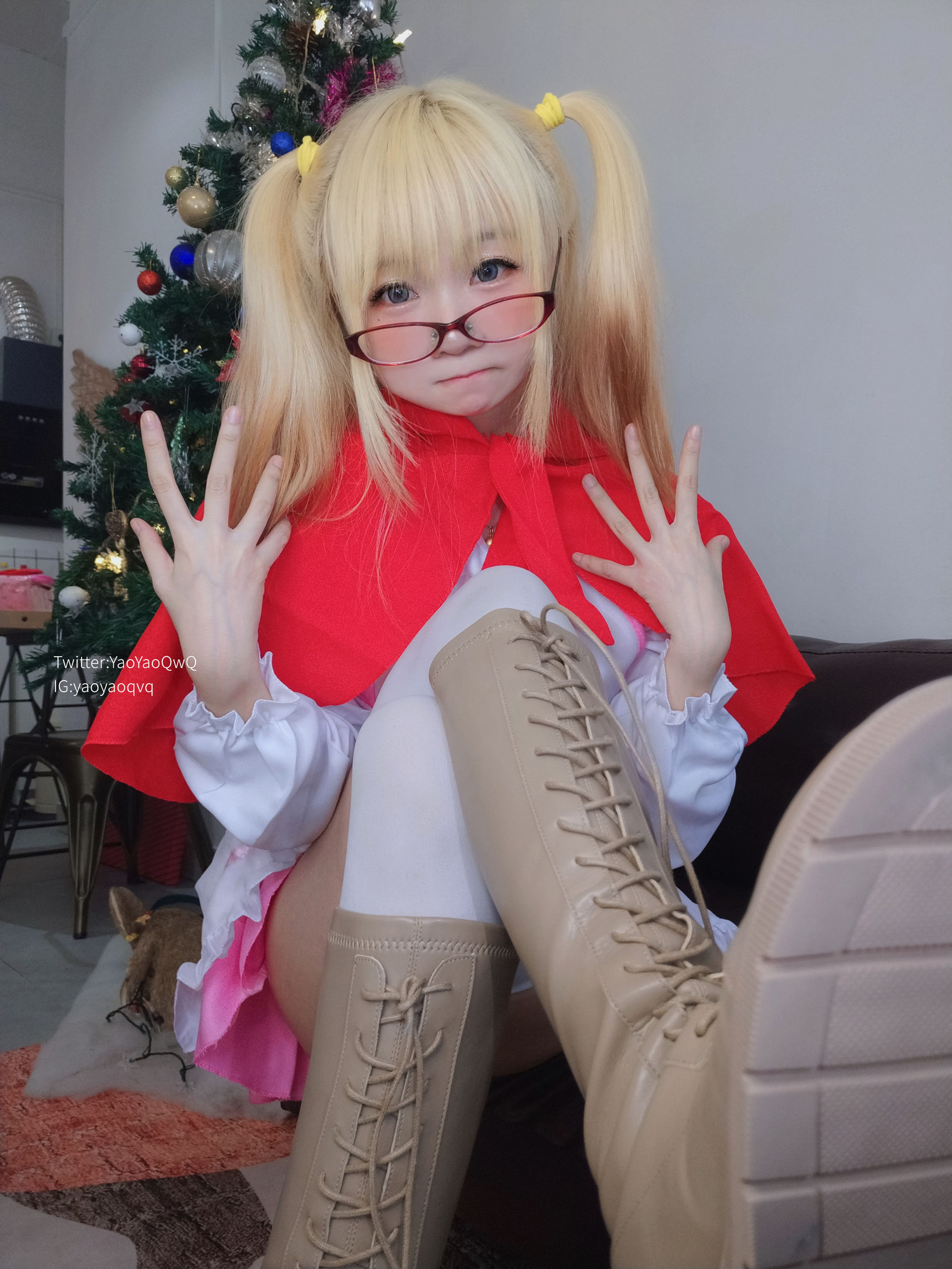 [福利COS] 萌妹子Coser摇摇乐yoyo fantia 12月会员合集 女仆系列