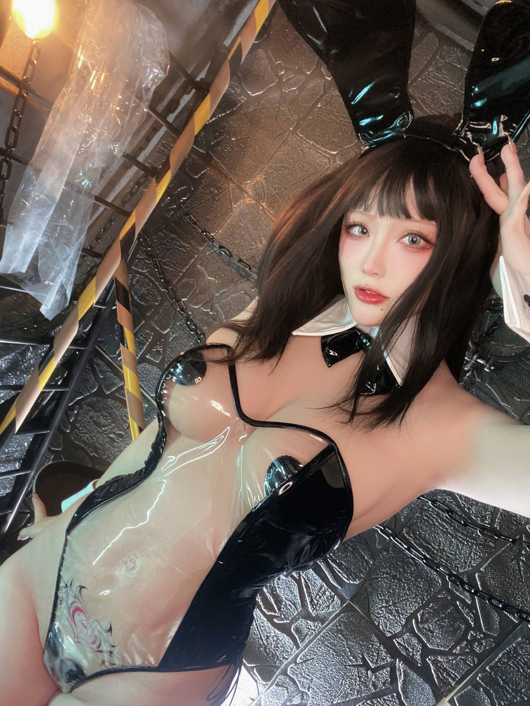 [福利COS] 起司块wii - 透明兔女郎