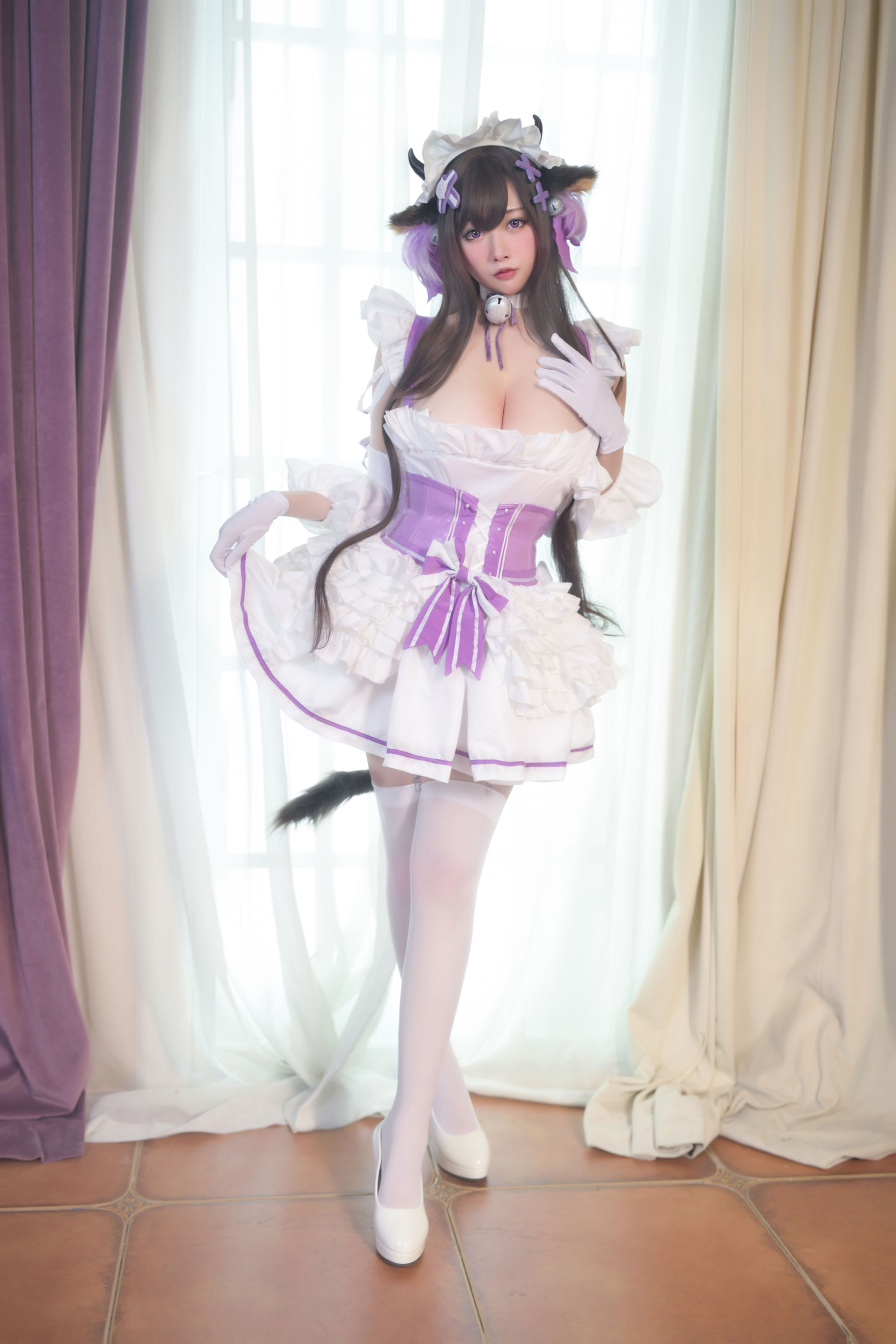 [福利COS] 高颜值coser念念_D - 斯卡哈牛牛女仆