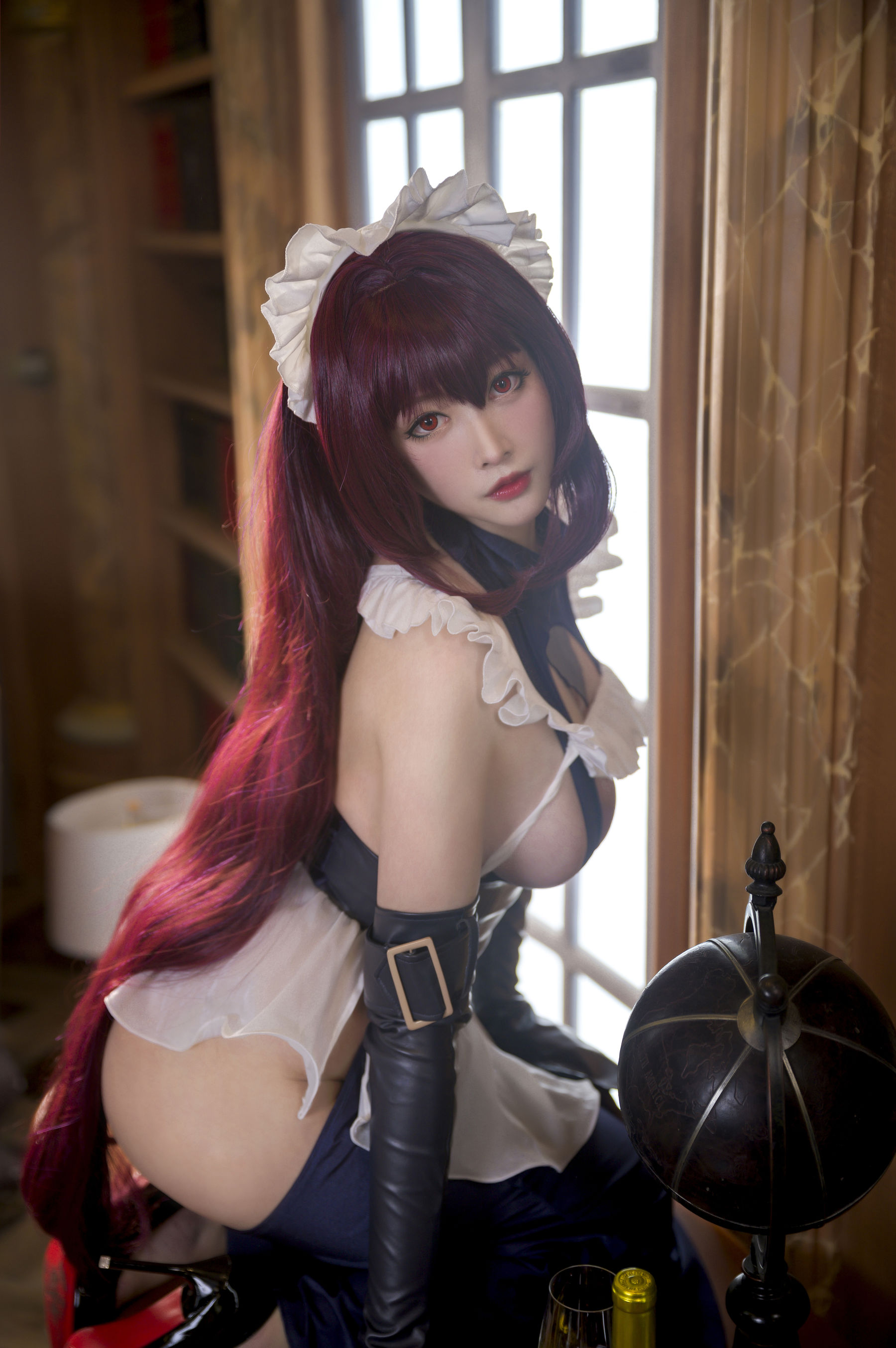 [福利COS] 高颜值coser念念_D - 斯卡哈牛牛女仆