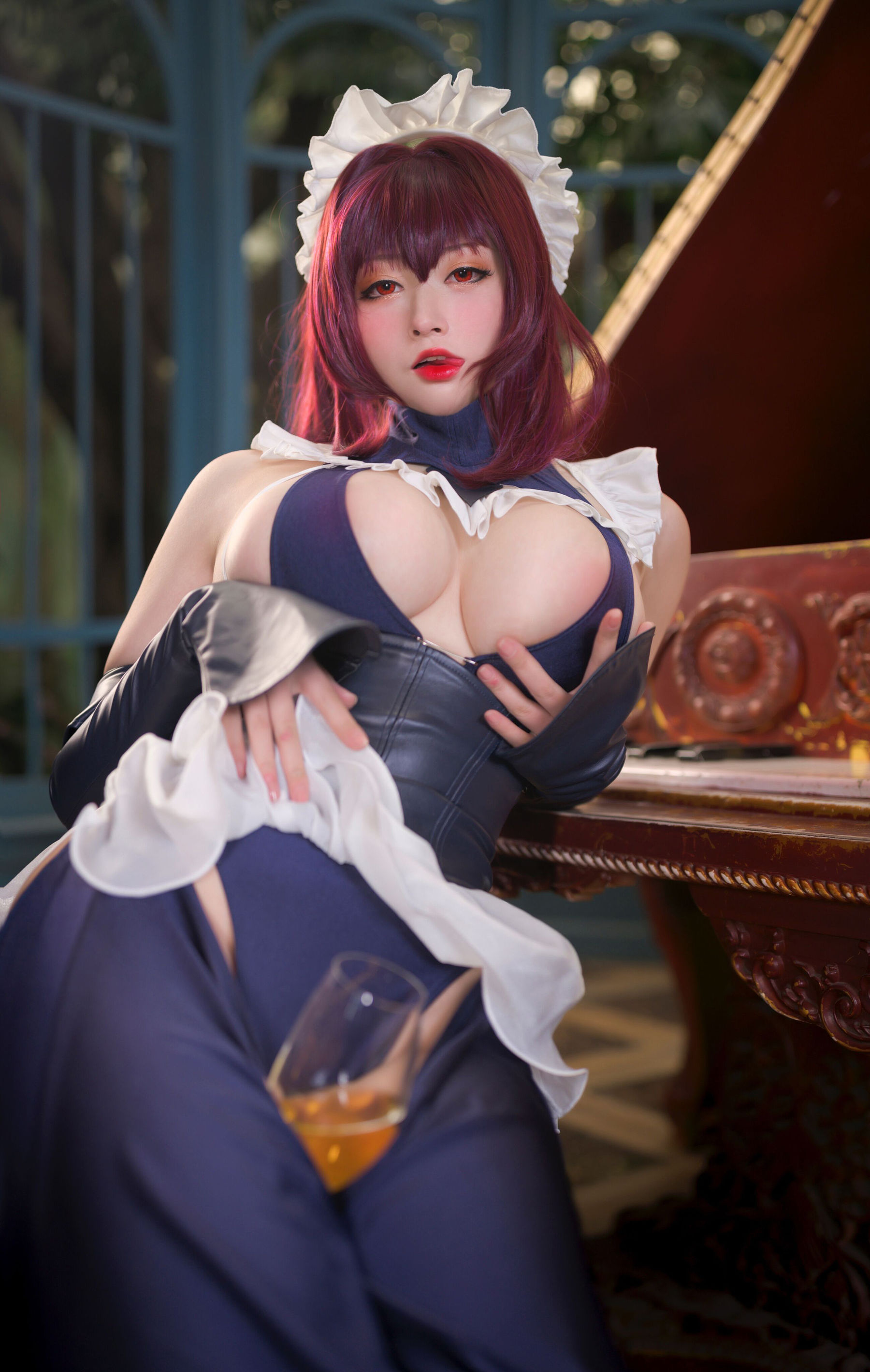[福利COS] 高颜值coser念念_D - 斯卡哈牛牛女仆