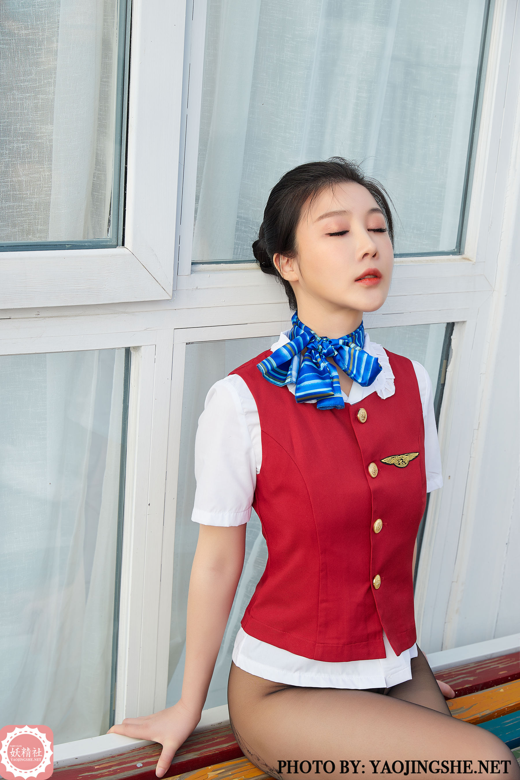 [妖精社YAOJINGSHE] T2017 美琪老师傅 空姐