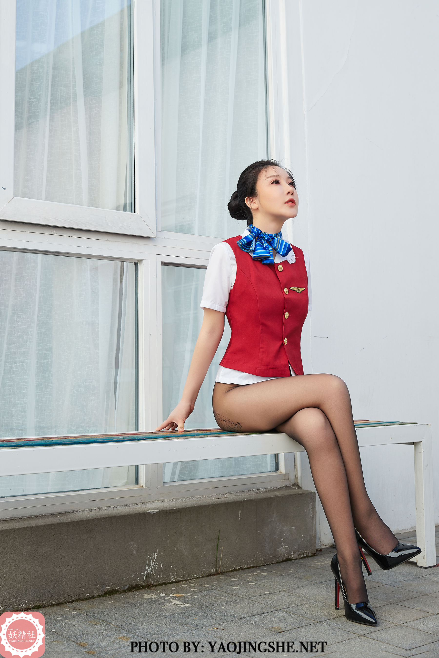 [妖精社YAOJINGSHE] T2017 美琪老师傅 空姐