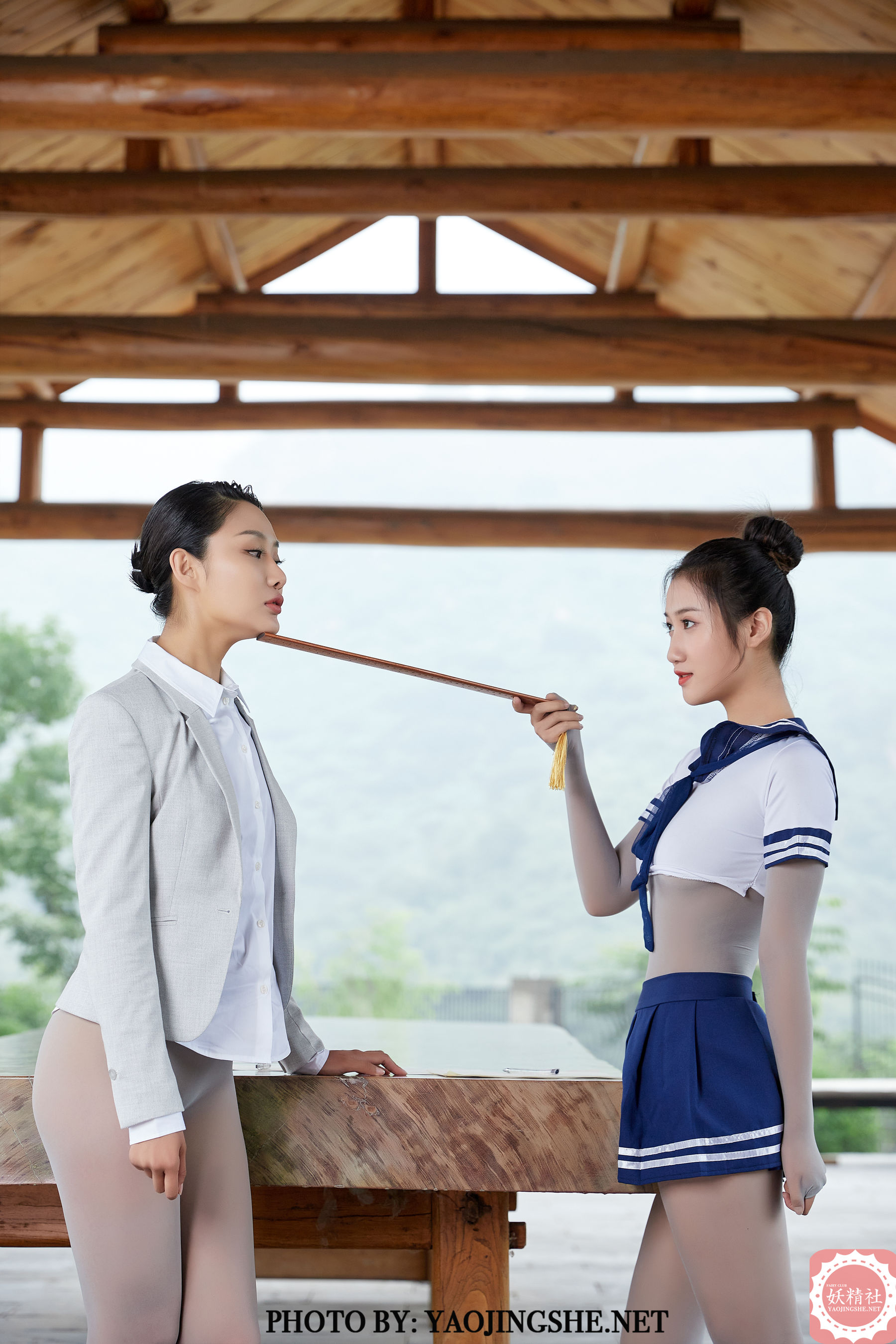 [妖精社YAOJINGSHE] T2032 可可&思文 辅导作业