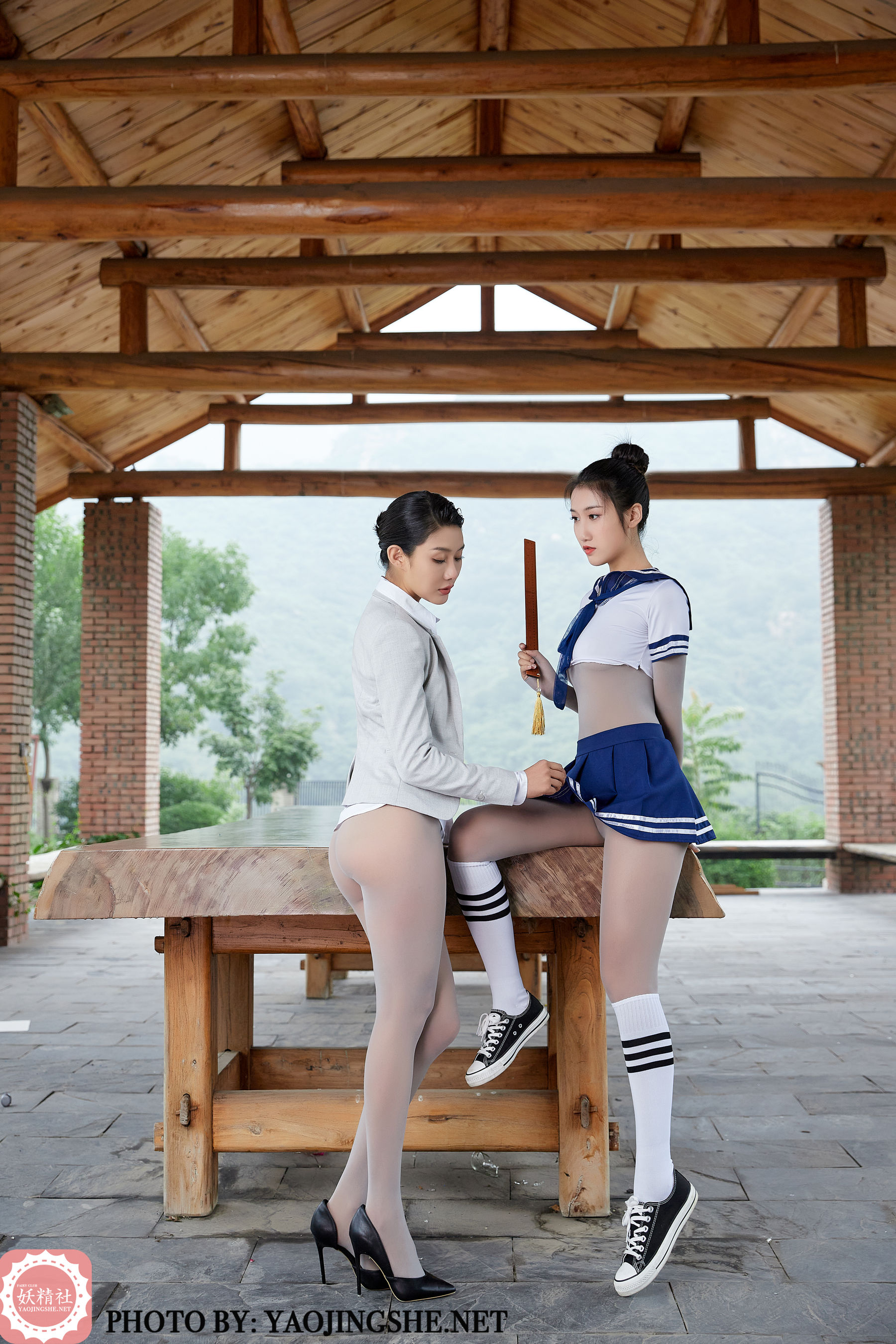 [妖精社YAOJINGSHE] T2032 可可&思文 辅导作业