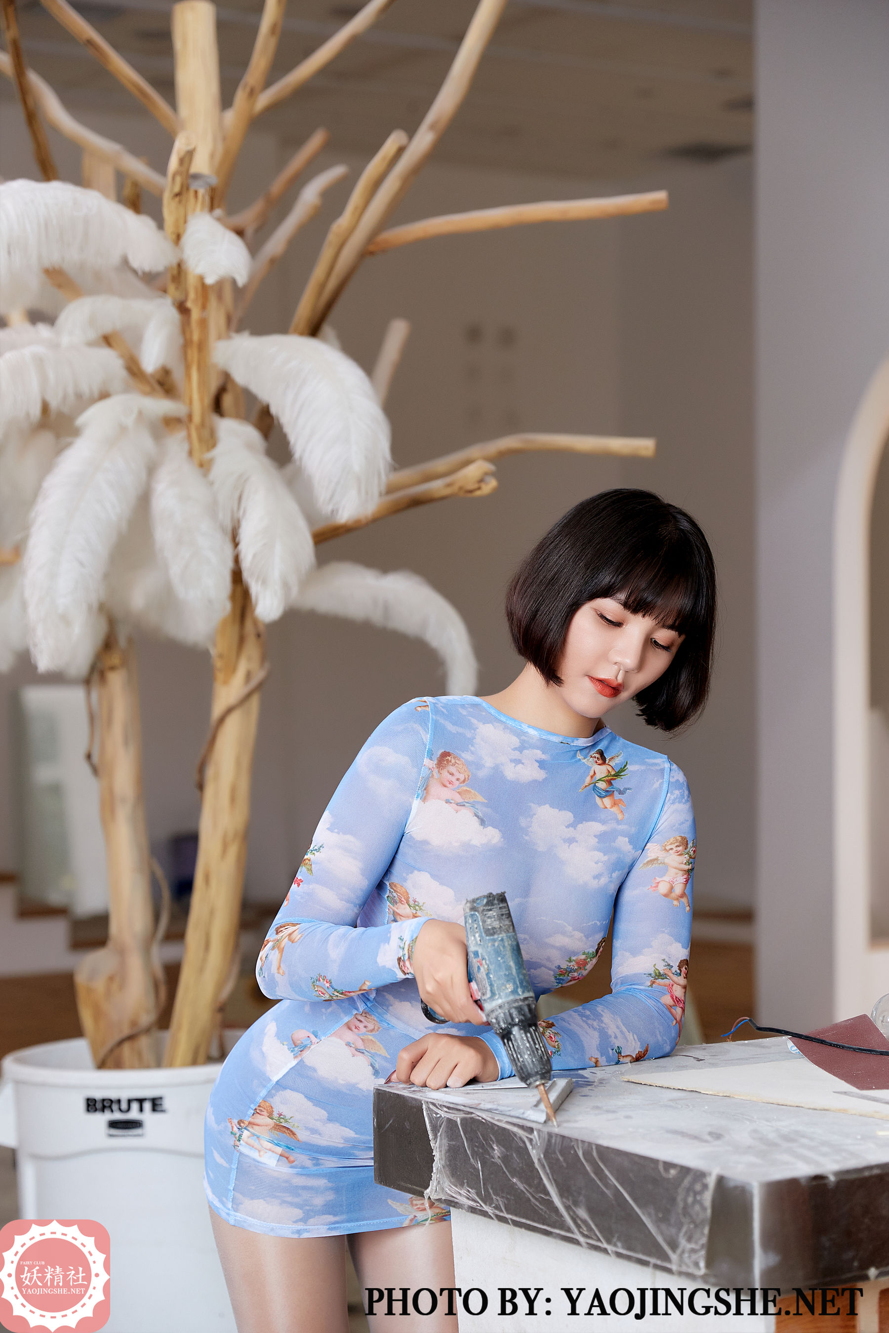 [妖精社YAOJINGSHE] T2035 唐飞飞 装修工