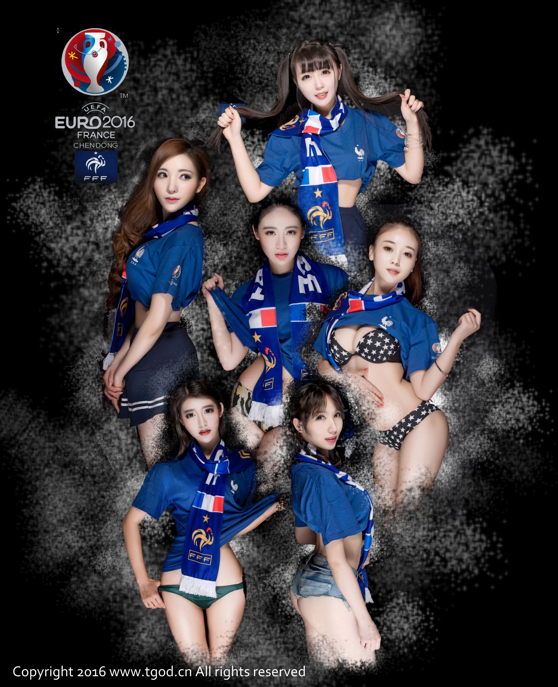 [推女神TGOD] 赵小米/海杨/露露/罗珊/伊伊Eva/展如《足球宝贝》 写真合集