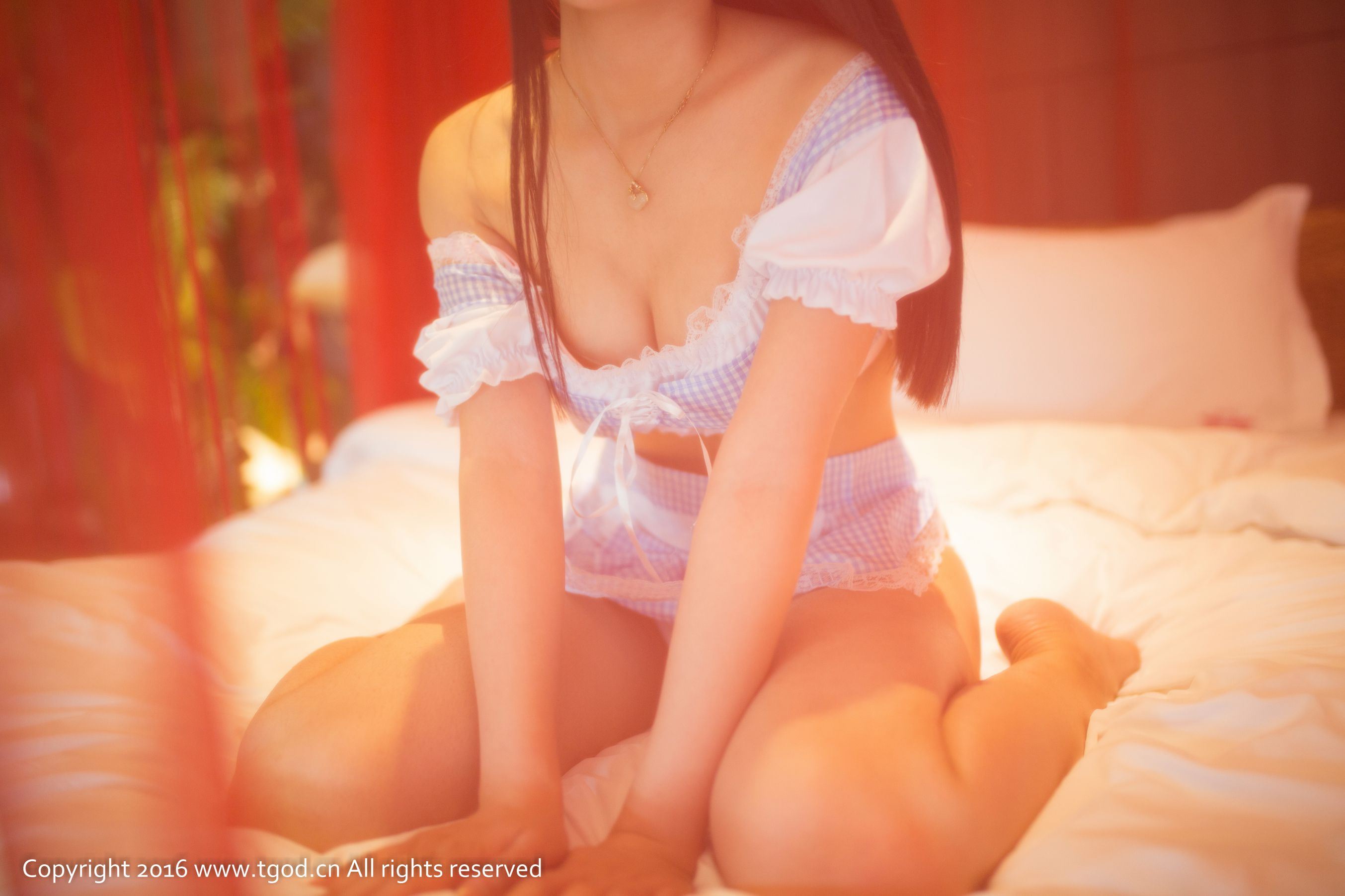 Miko《性感女仆、蕾丝翘臀诱惑》 [推女神TGOD]
