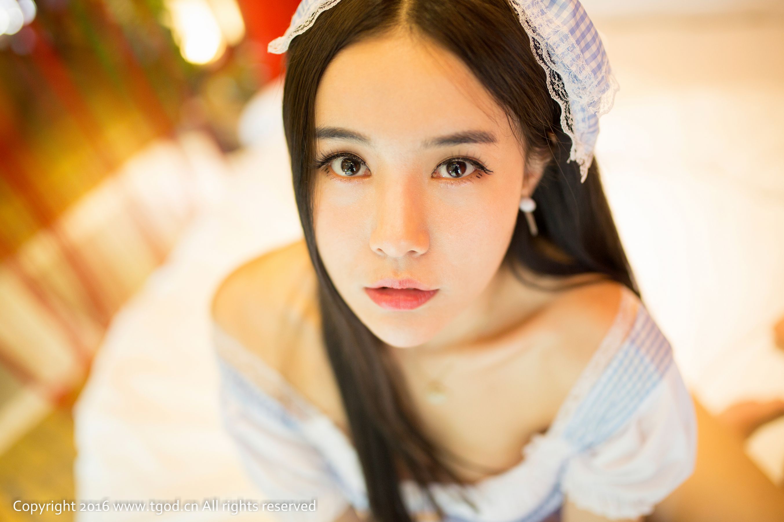 Miko《性感女仆、蕾丝翘臀诱惑》 [推女神TGOD]