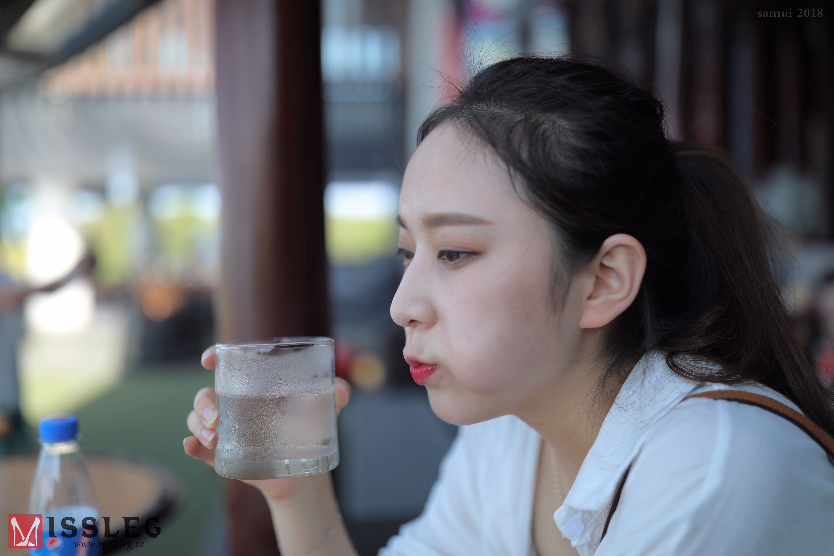 [蜜丝MISSLEG] 苏梅岛旅拍众筹系列 L002 乔依琳 透视白纱