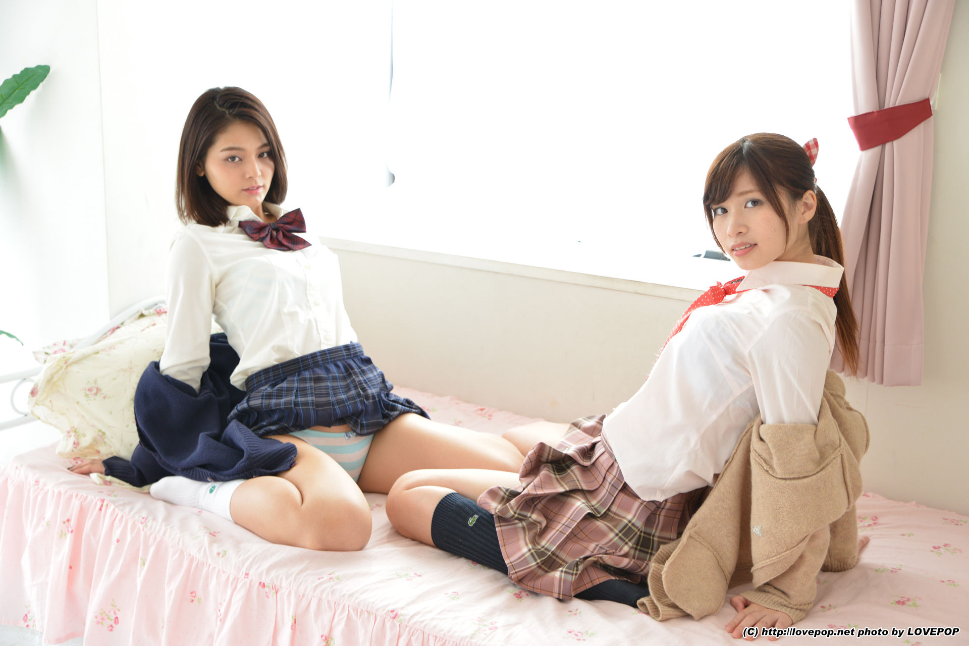 [LOVEPOP] Tsubasa Akimoto 秋本翼&Ria Sato 佐藤理亜 Uniform cardigan - PPV