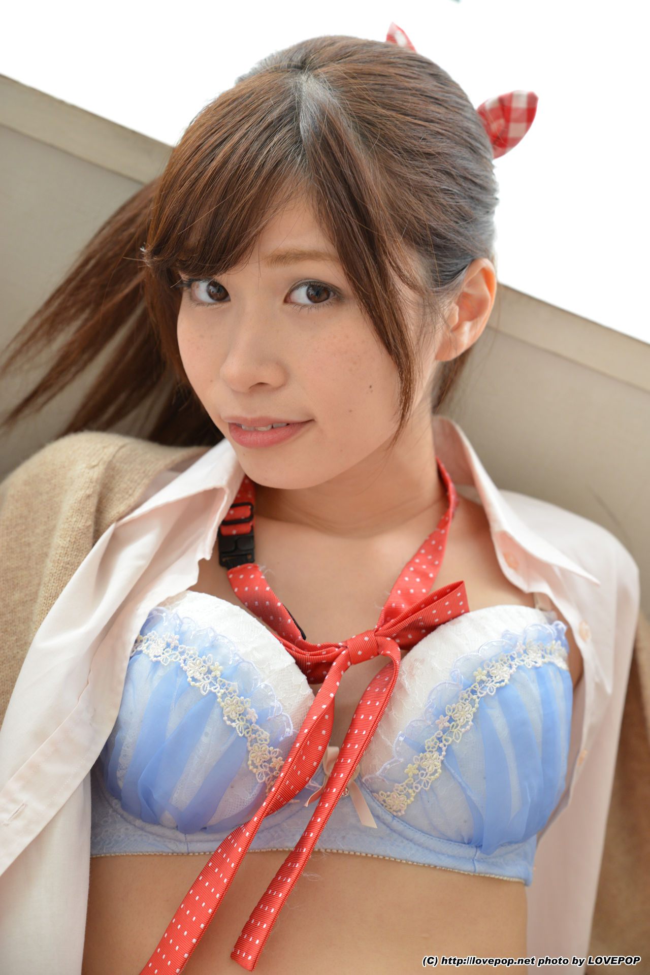 [LOVEPOP] Tsubasa Akimoto 秋本翼&Ria Sato 佐藤理亜 Uniform cardigan - PPV