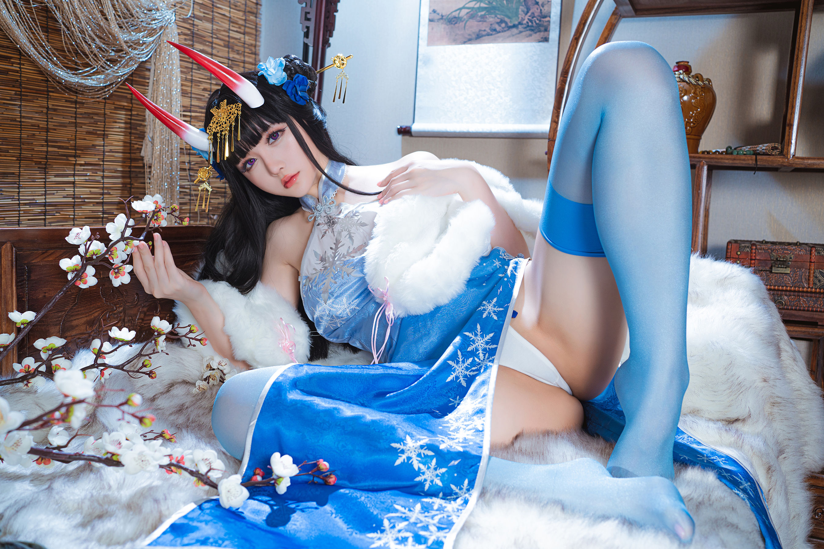 [福利COS] Coser小姐姐星之迟迟 - 能代 冬雪沁春