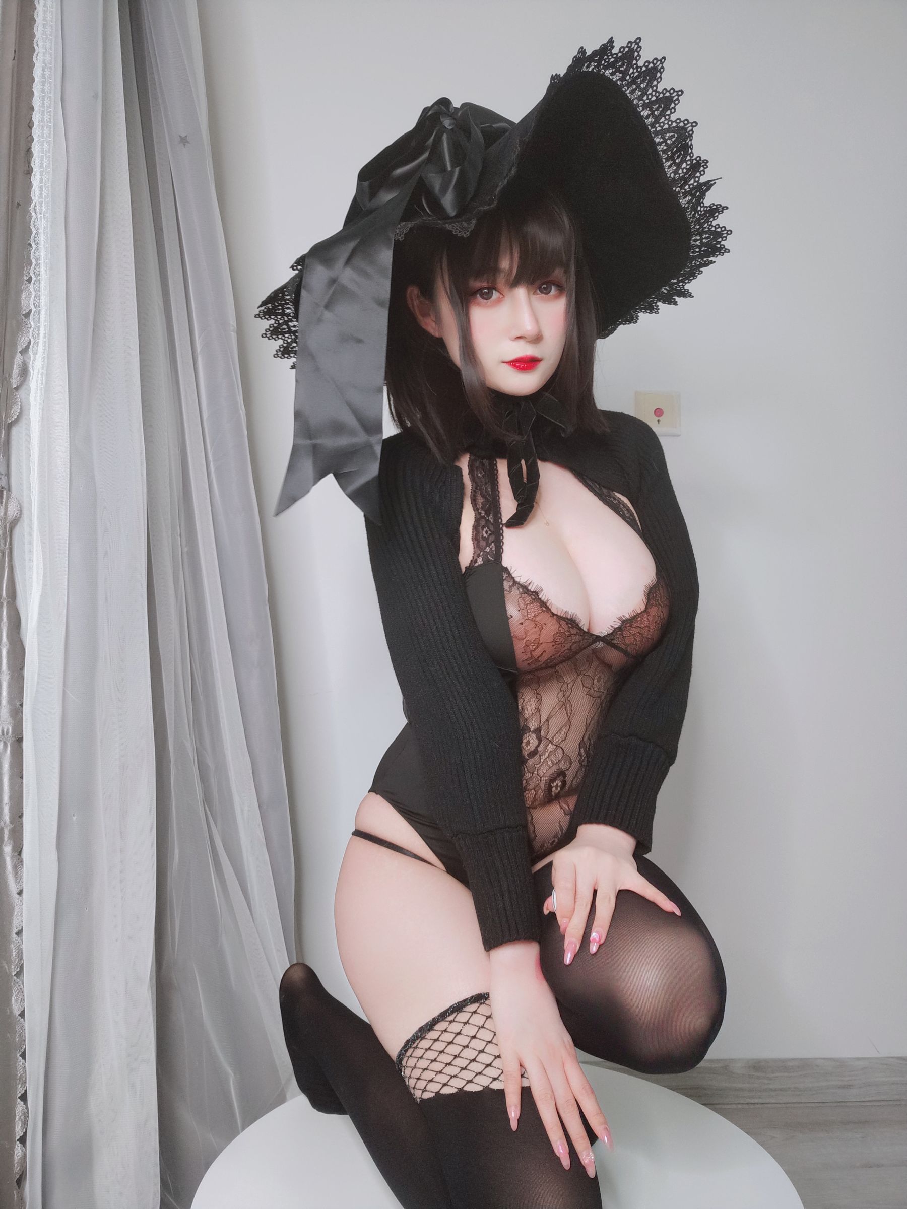 [福利COS] Coser小姐姐白银 - 柴郡魔女