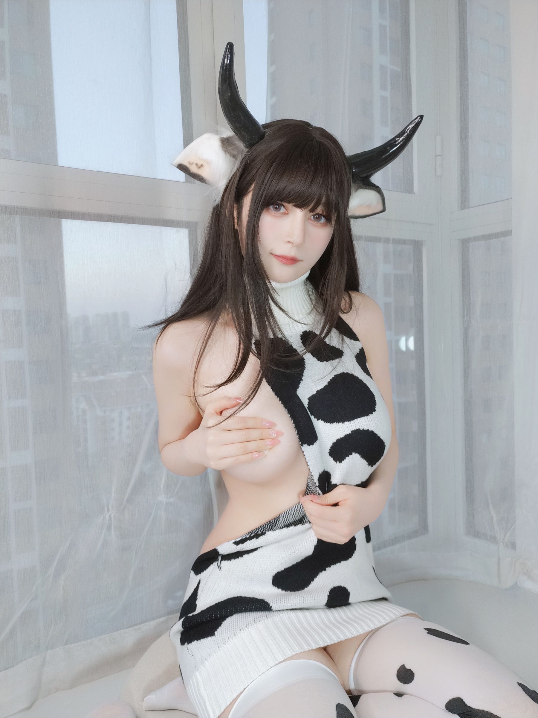 [福利COS] Coser小姐姐白银 - 柴郡魔女