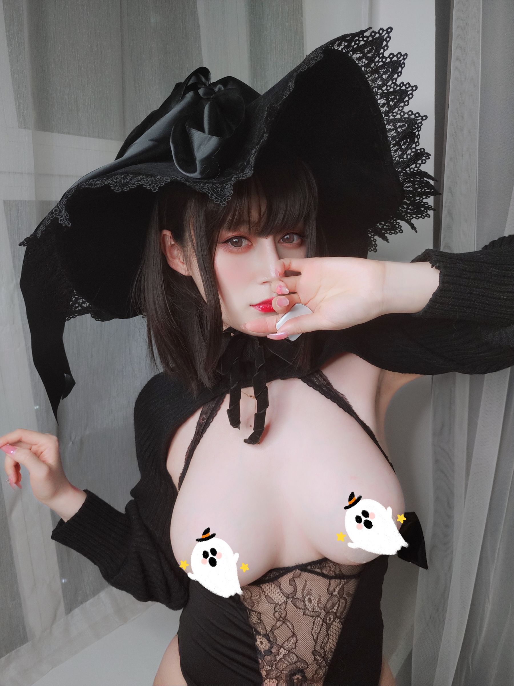 [福利COS] Coser小姐姐白银 - 柴郡魔女