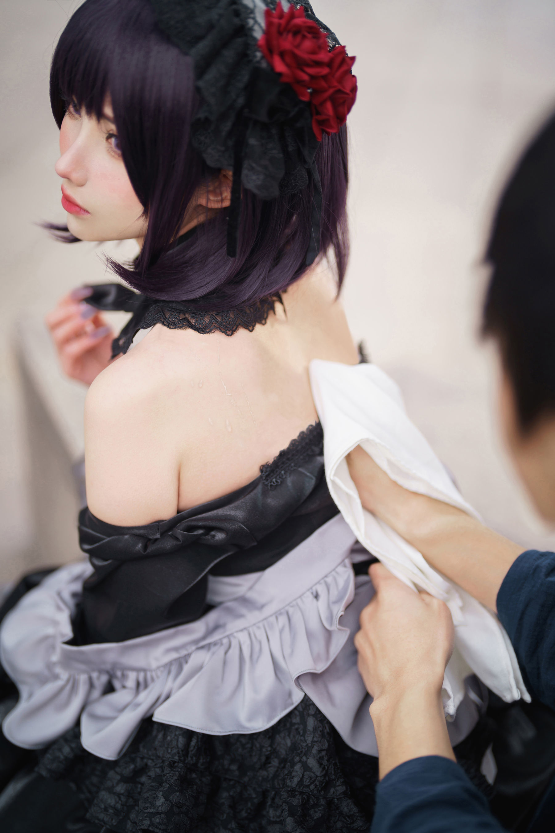 [福利COS] COS福利rioko凉凉子(肉扣热热子) - 黑江雫 漫展篇 海梦