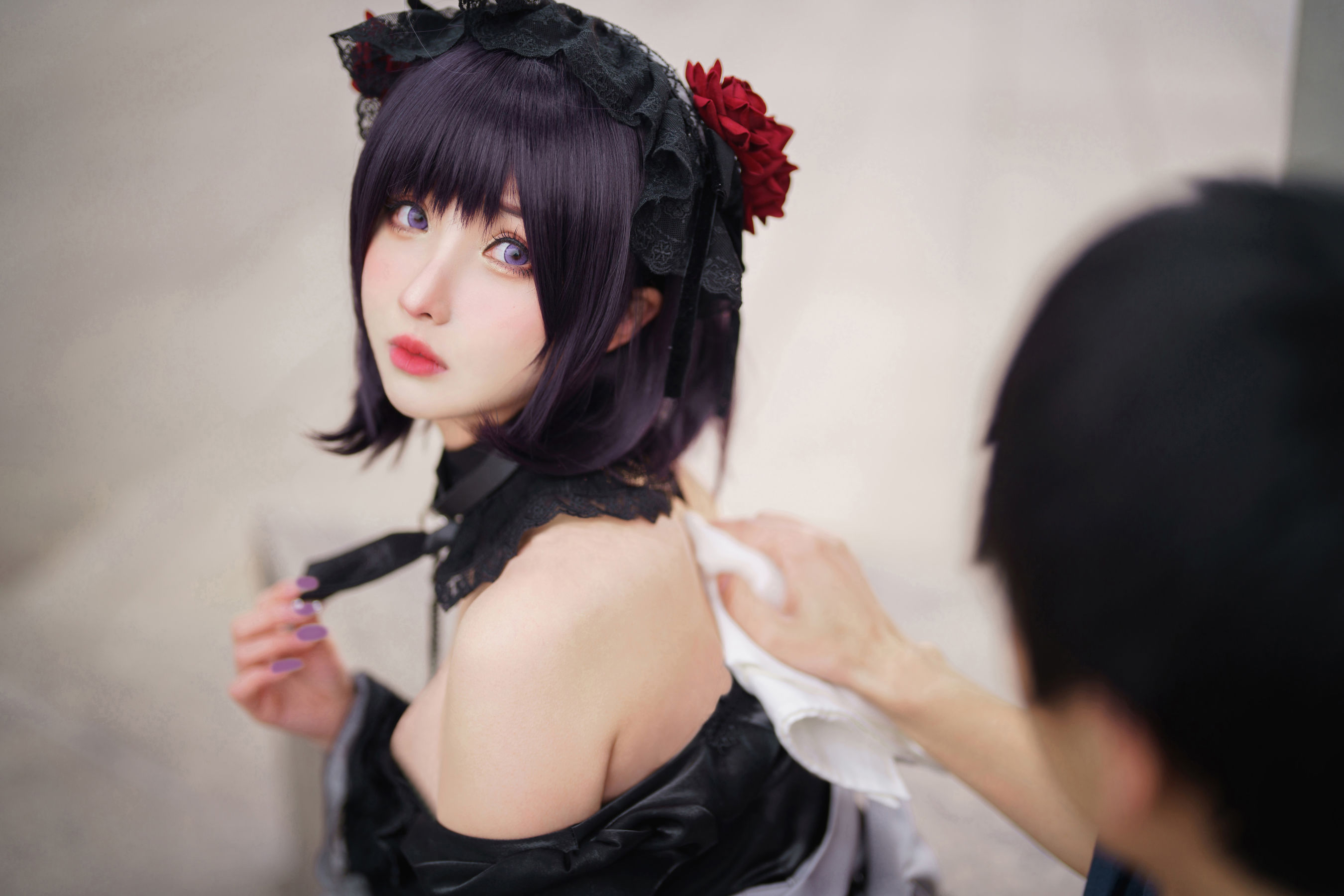 [福利COS] COS福利rioko凉凉子(肉扣热热子) - 黑江雫 漫展篇 海梦