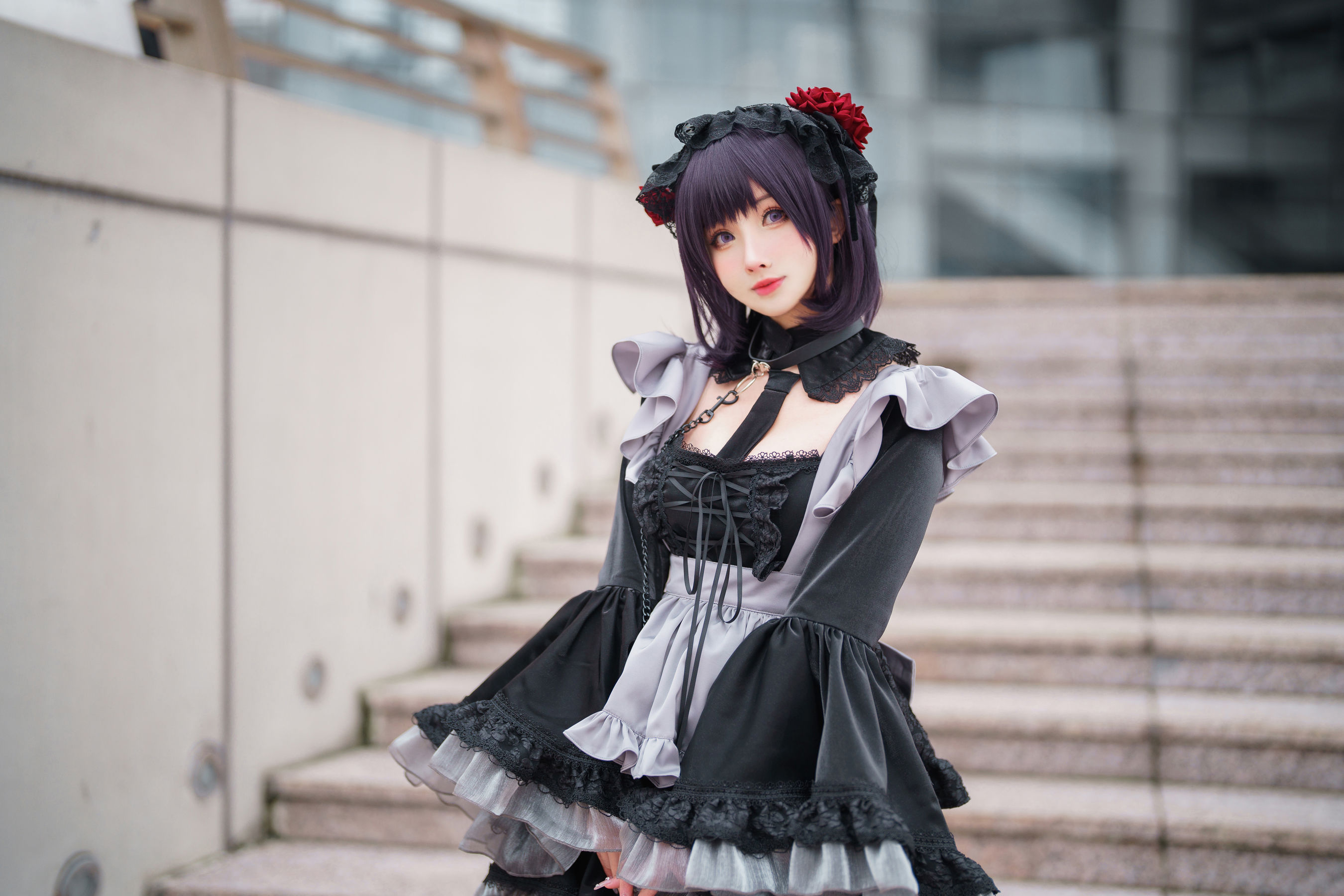 [福利COS] COS福利rioko凉凉子(肉扣热热子) - 黑江雫 漫展篇 海梦