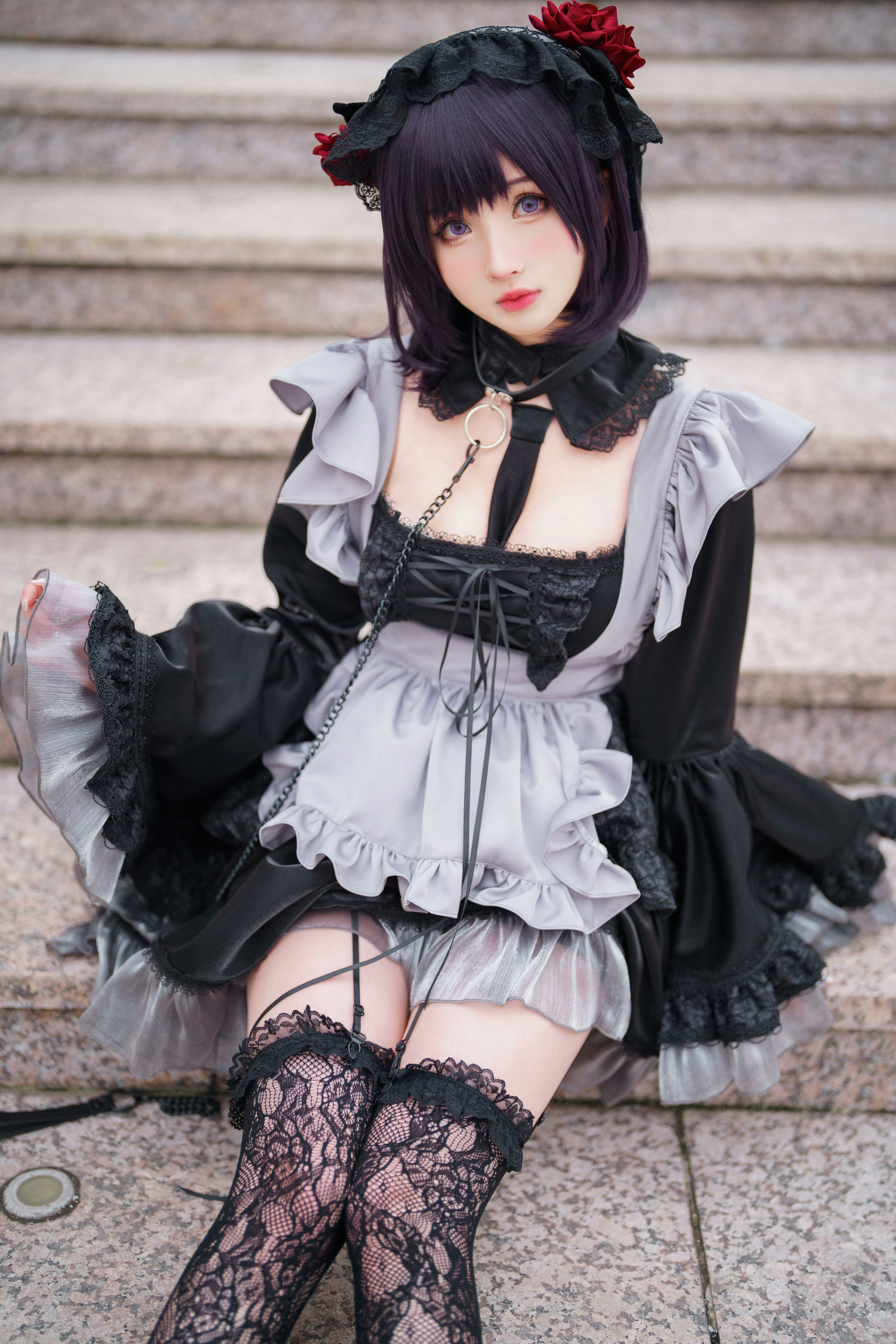 [福利COS] COS福利rioko凉凉子(肉扣热热子) - 黑江雫 漫展篇 海梦
