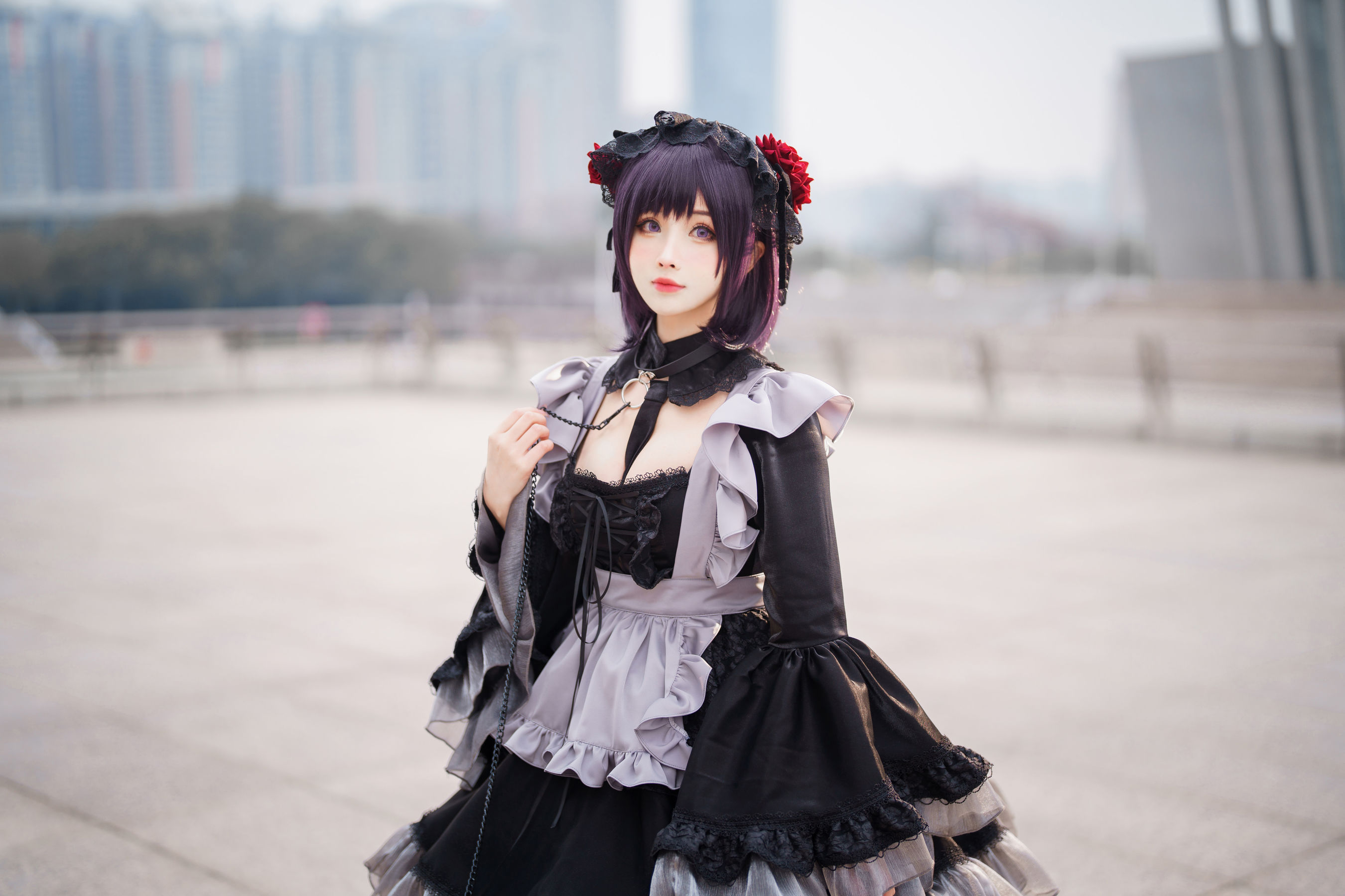 [福利COS] COS福利rioko凉凉子(肉扣热热子) - 黑江雫 漫展篇 海梦