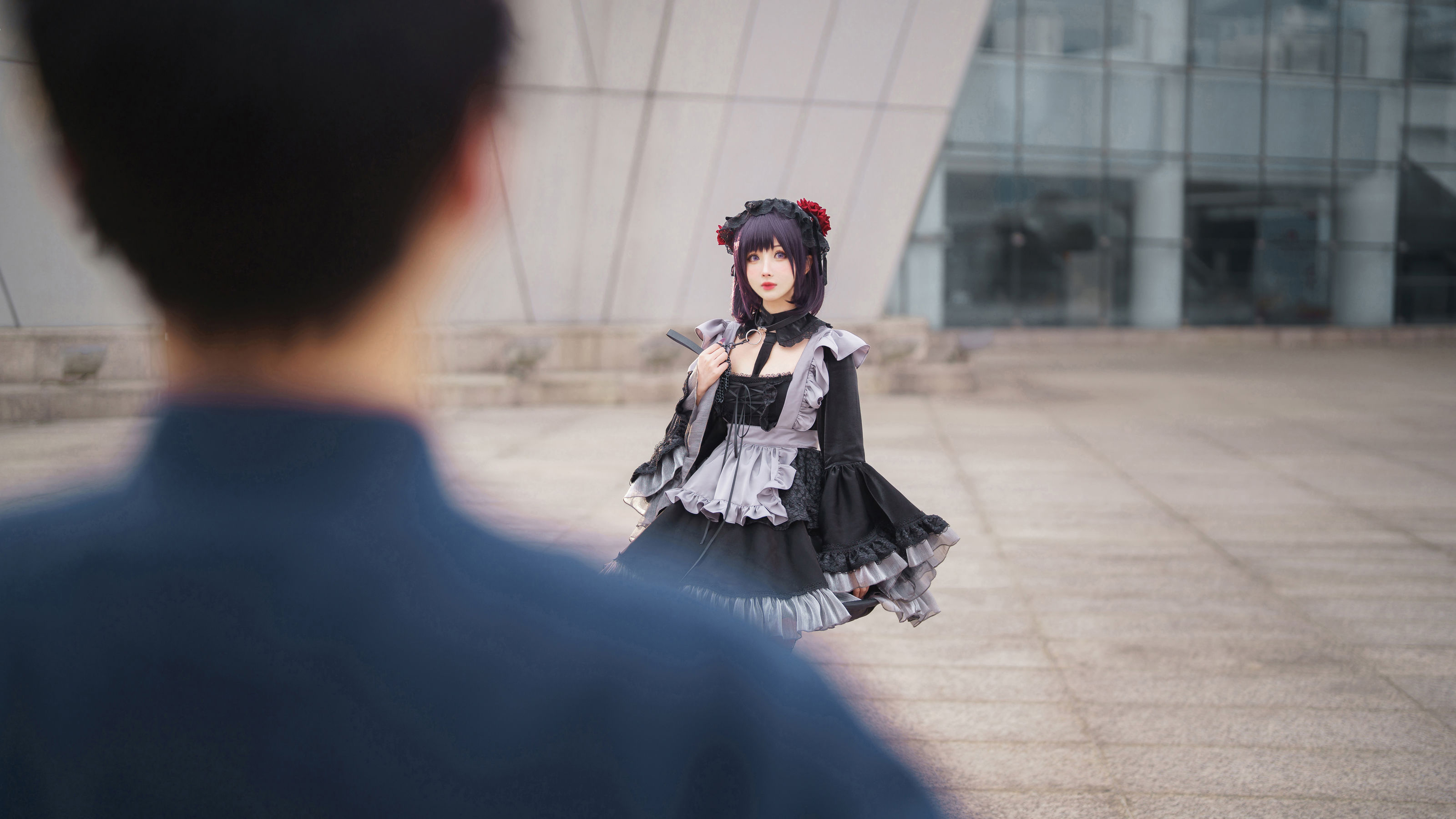 [福利COS] COS福利rioko凉凉子(肉扣热热子) - 黑江雫 漫展篇 海梦
