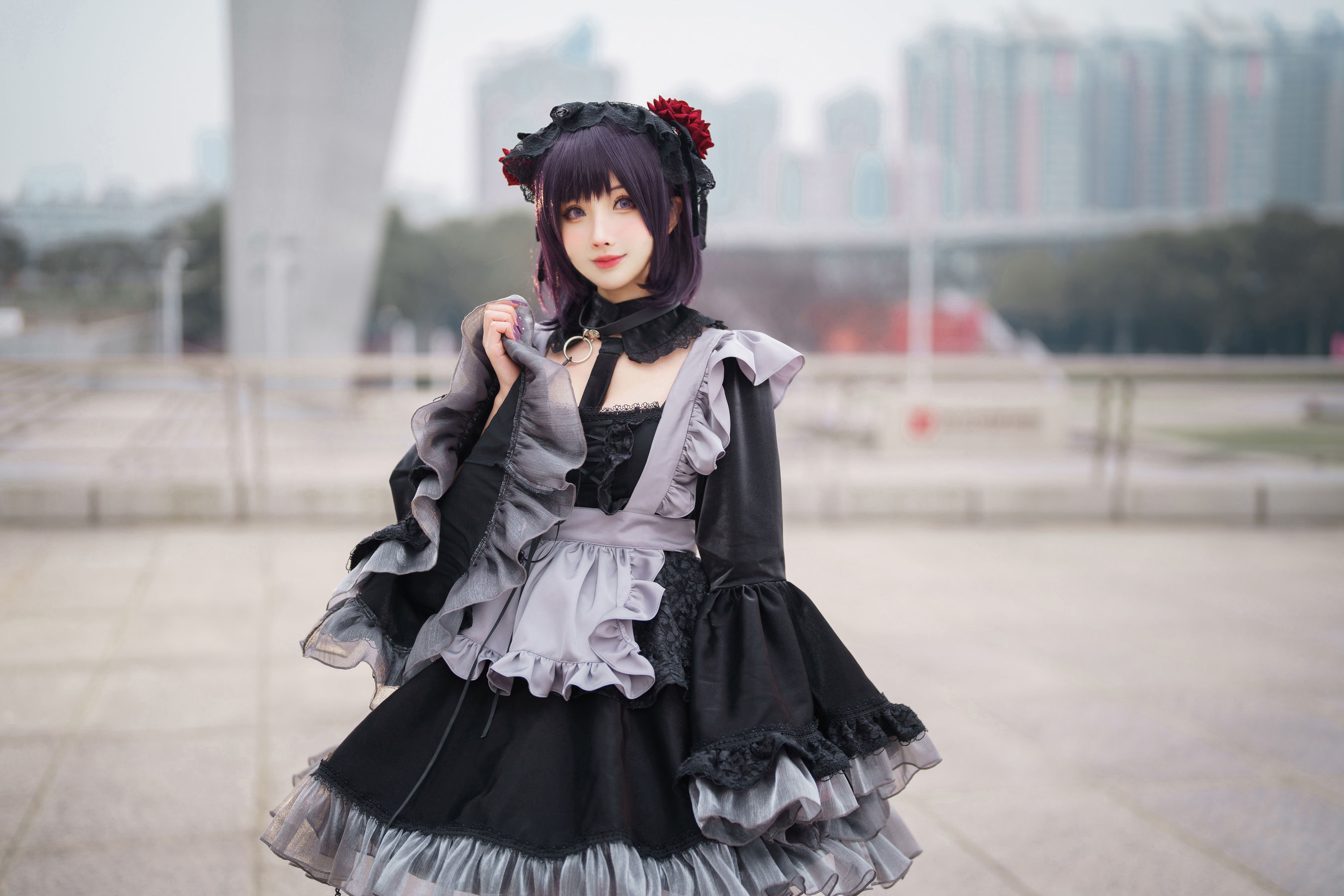 [福利COS] COS福利rioko凉凉子(肉扣热热子) - 黑江雫 漫展篇 海梦