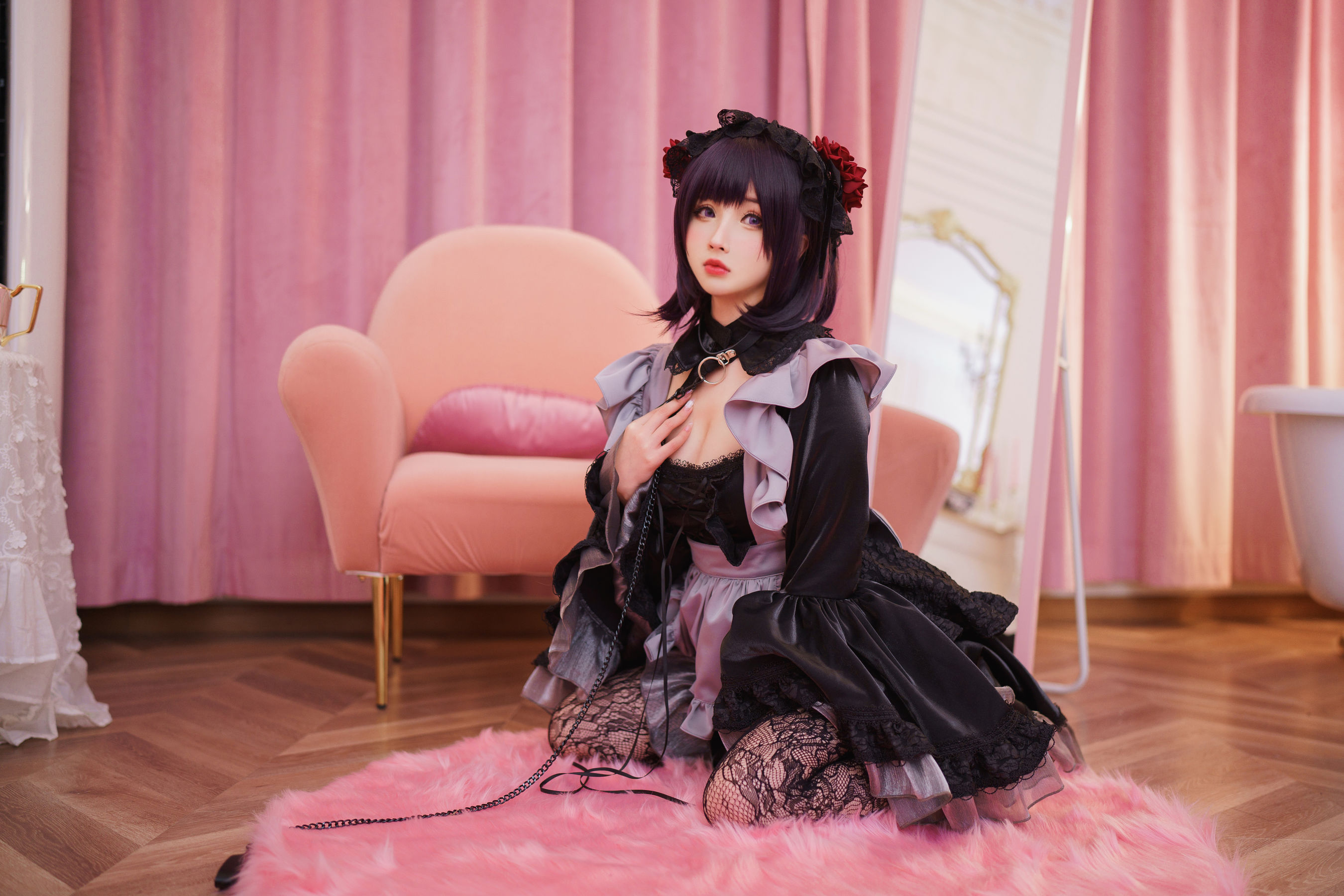[福利COS] COS福利rioko凉凉子(肉扣热热子) - 黑江雫 耻辱俱乐部 小雫