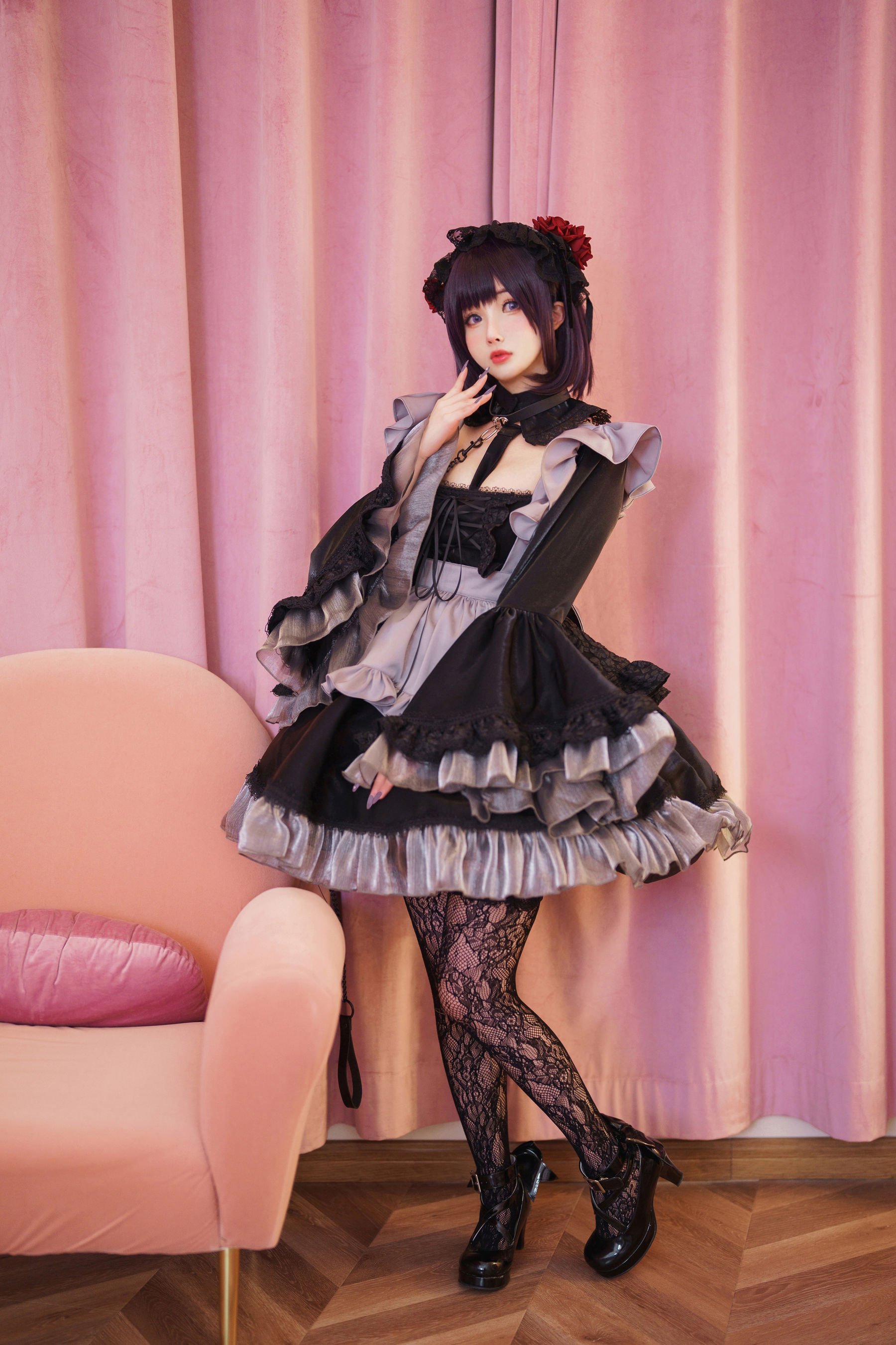 [福利COS] COS福利rioko凉凉子(肉扣热热子) - 黑江雫 耻辱俱乐部 小雫