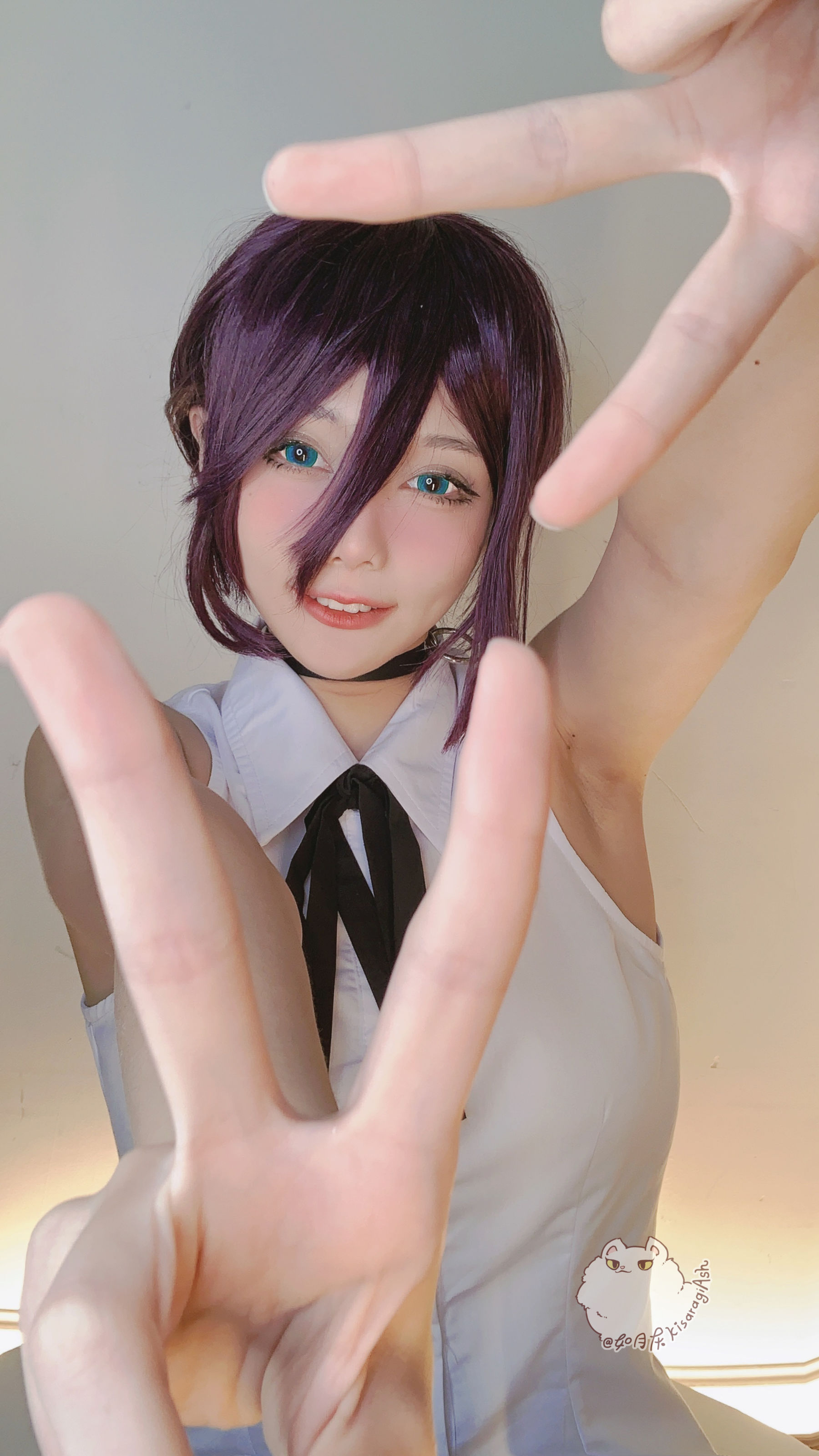 [福利COS] 动漫博主如月灰 - 电锯人REZE