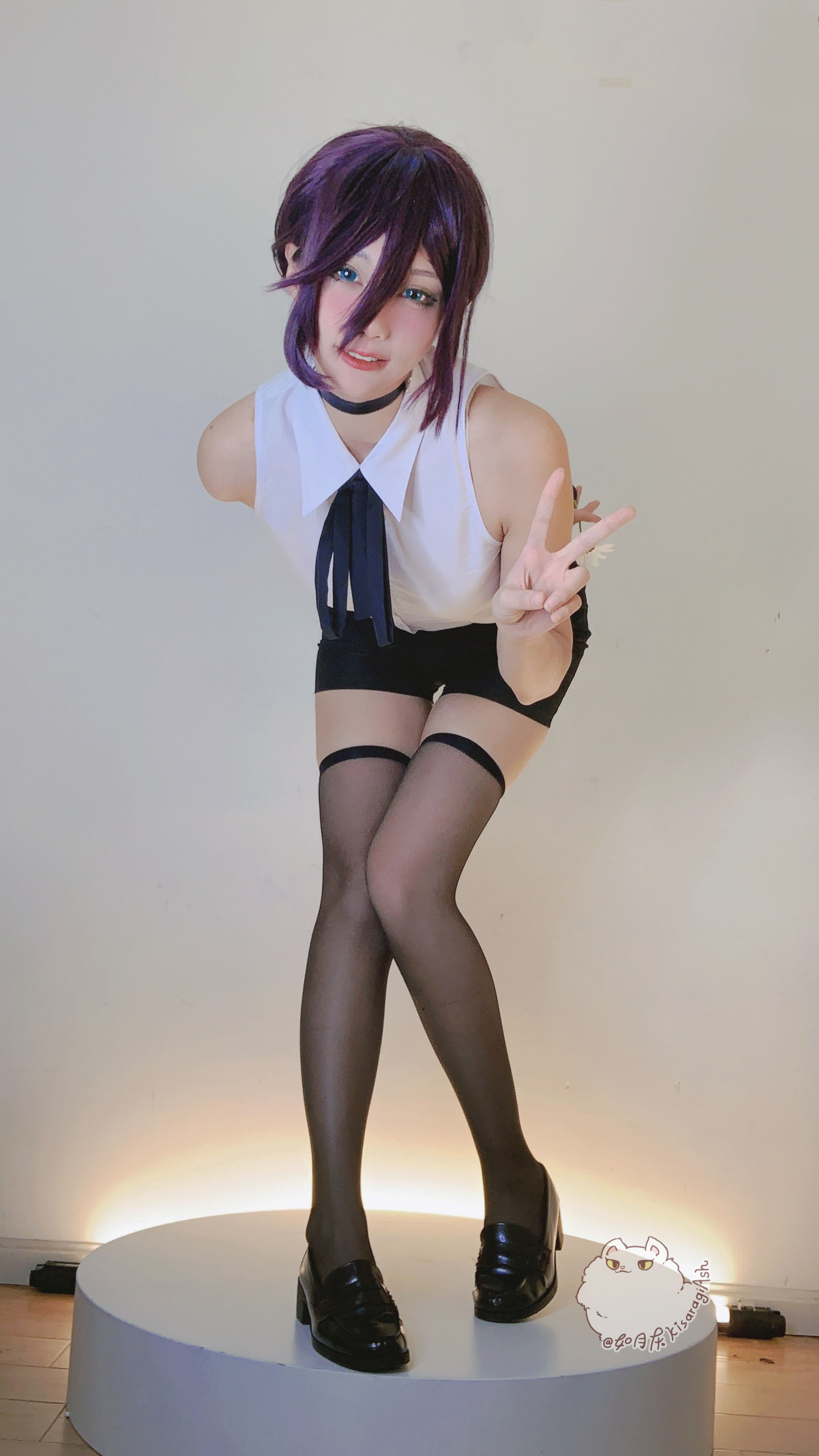 [福利COS] 动漫博主如月灰 - 电锯人REZE