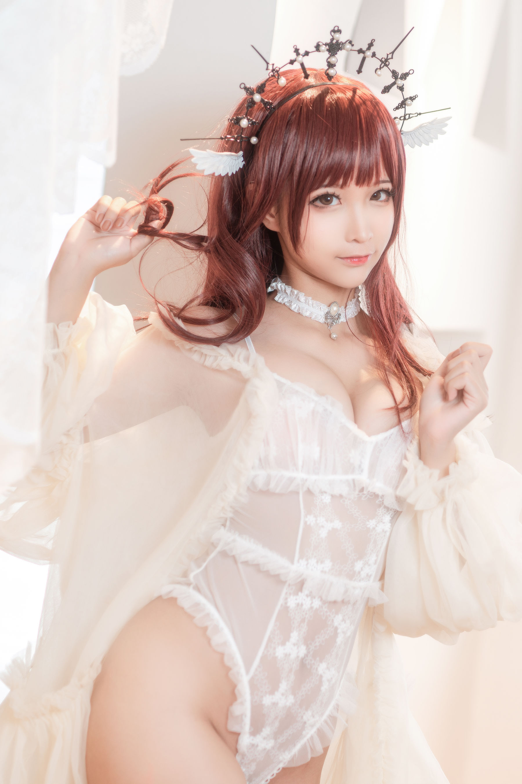 [福利COS] 动漫博主蠢沫沫 - 火天使
