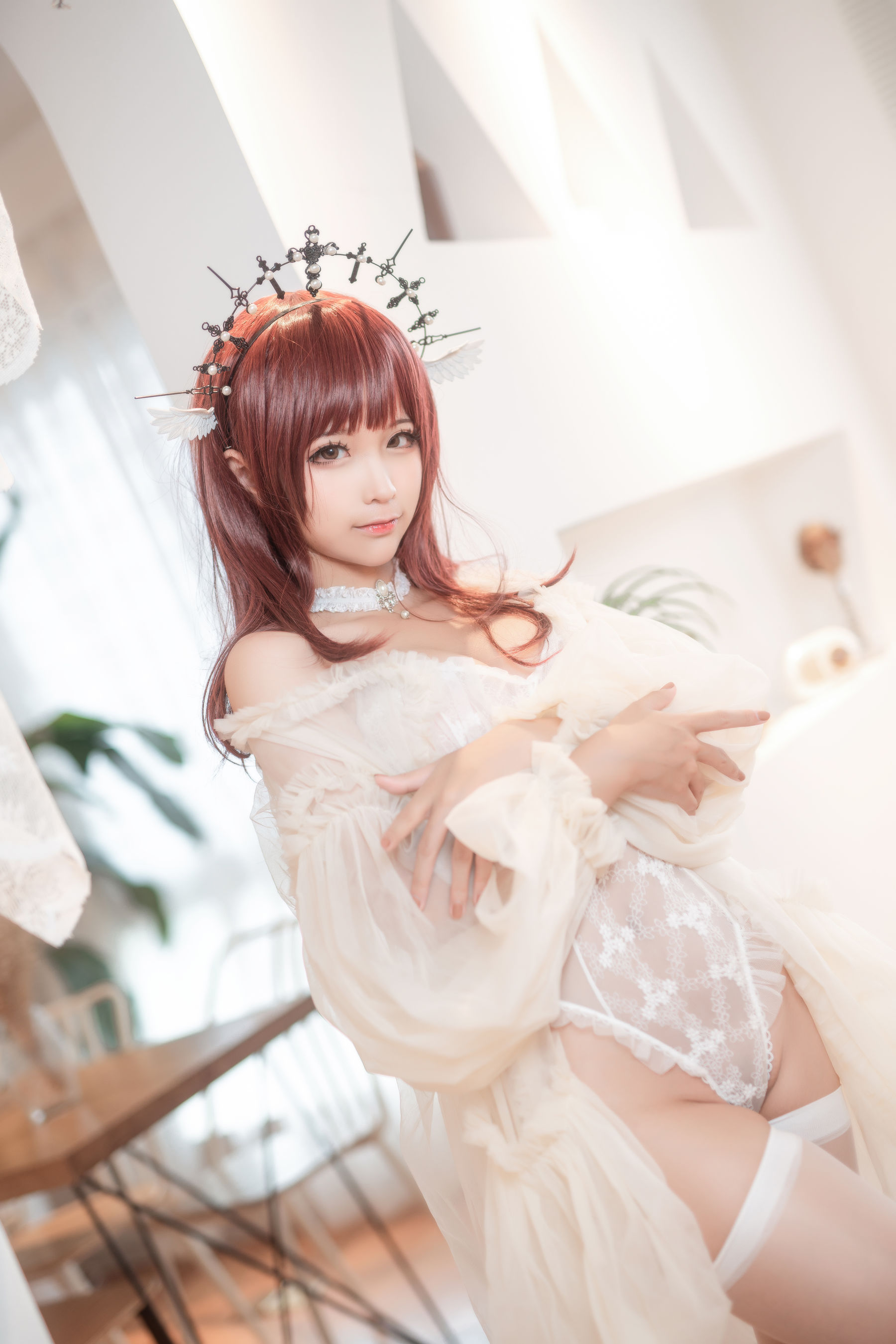 [福利COS] 动漫博主蠢沫沫 - 火天使