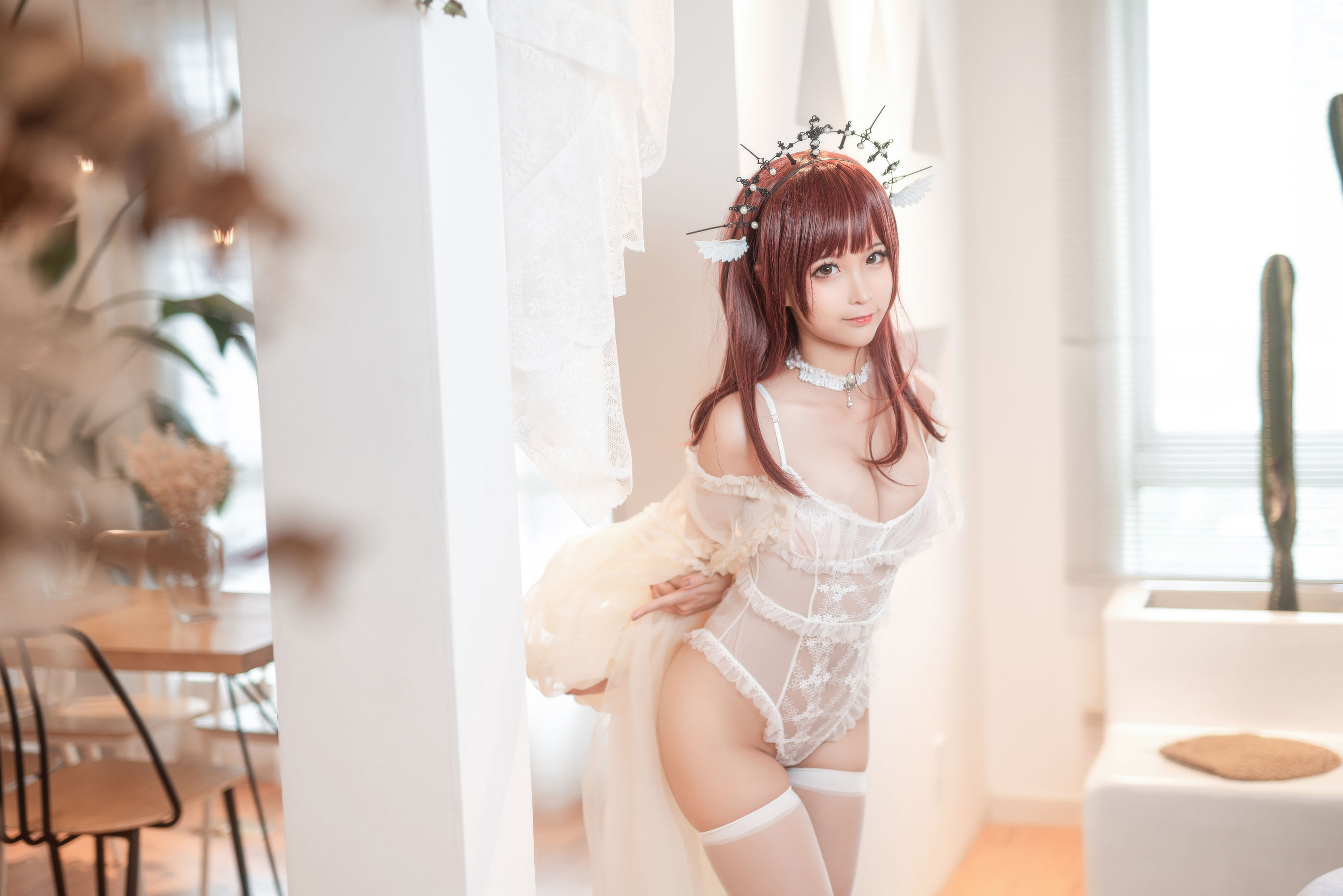 [福利COS] 动漫博主蠢沫沫 - 火天使