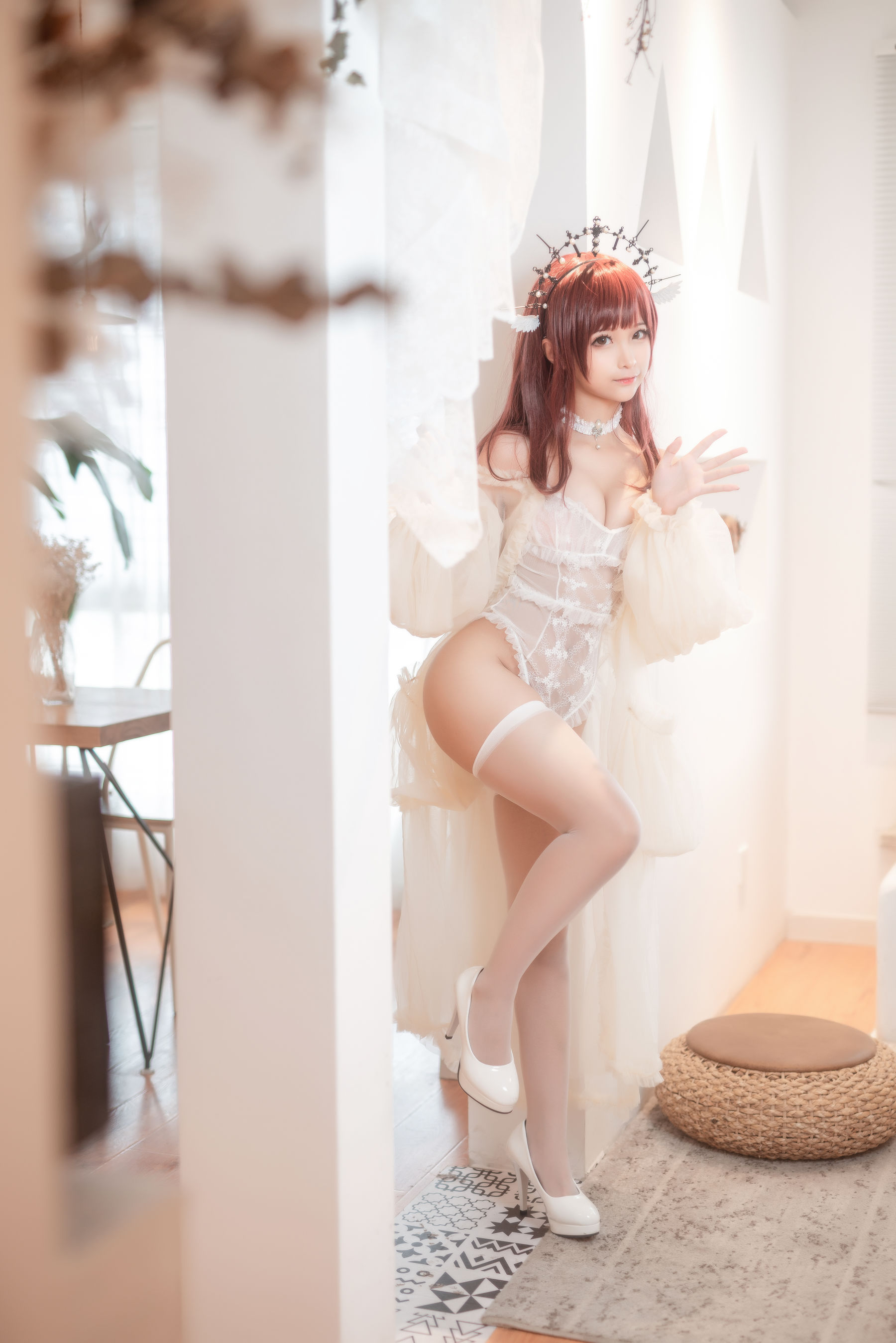 [福利COS] 动漫博主蠢沫沫 - 火天使
