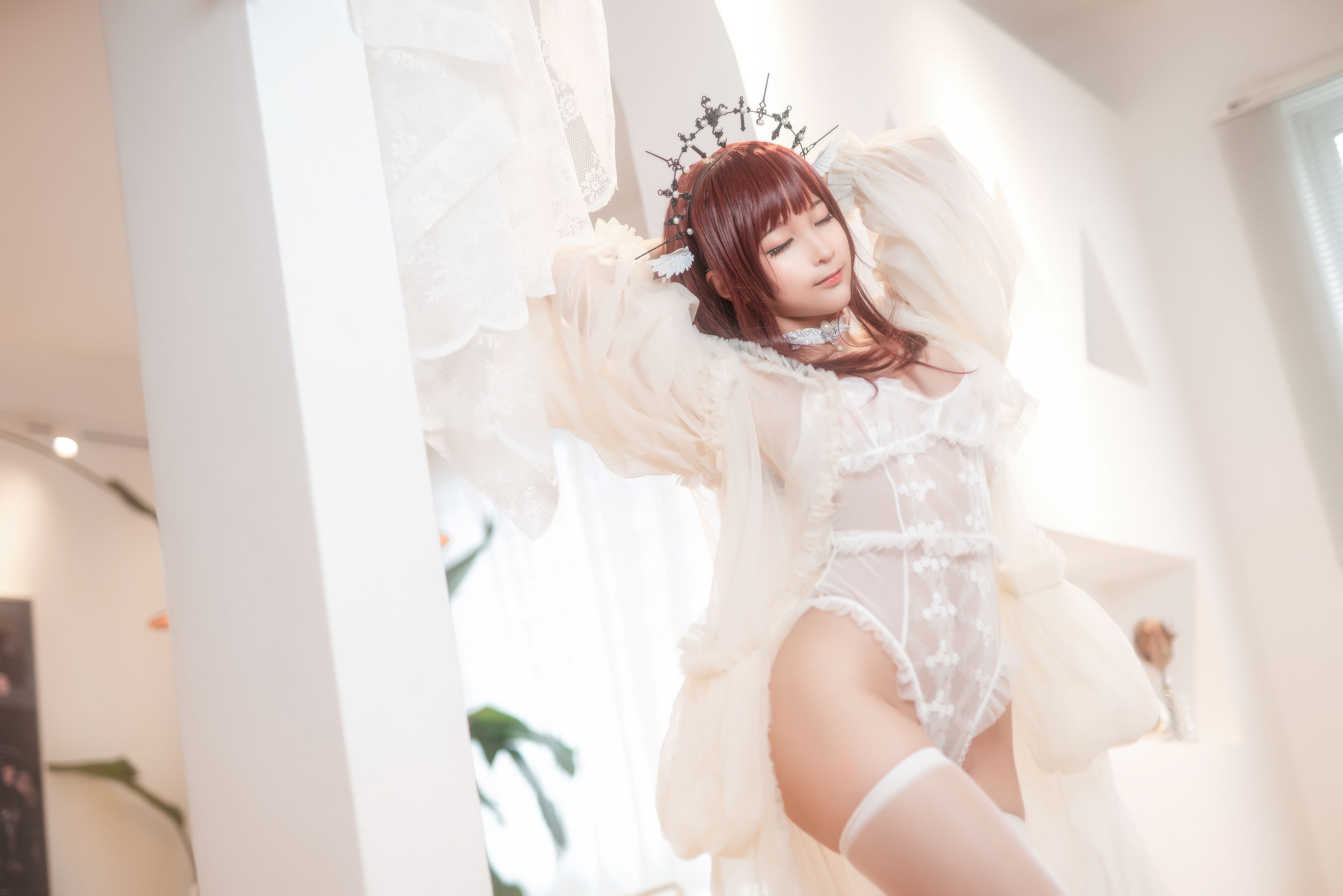 [福利COS] 动漫博主蠢沫沫 - 火天使