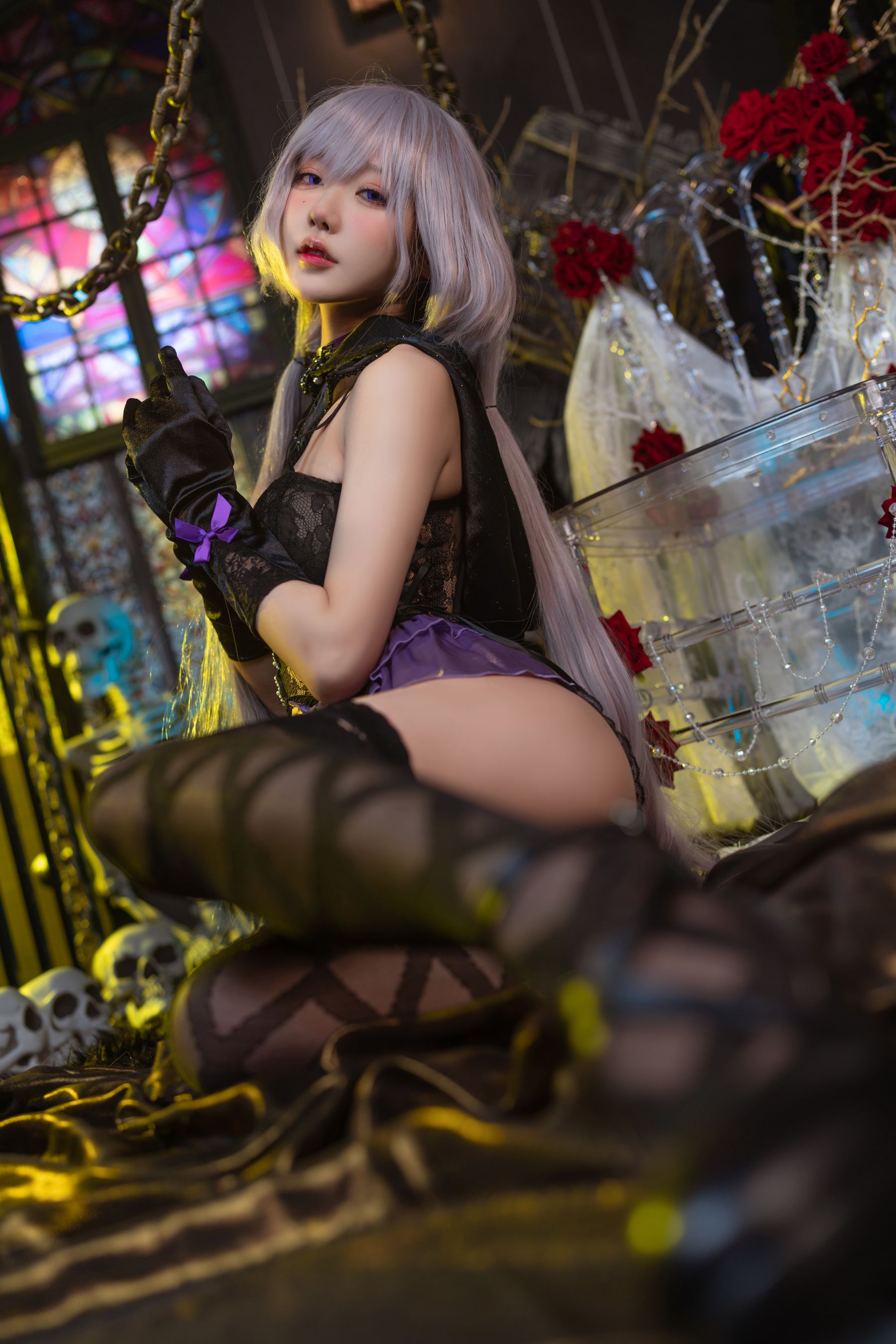 [福利COS] 动漫博主阿包也是兔娘 - 午夜瞌睡魔女